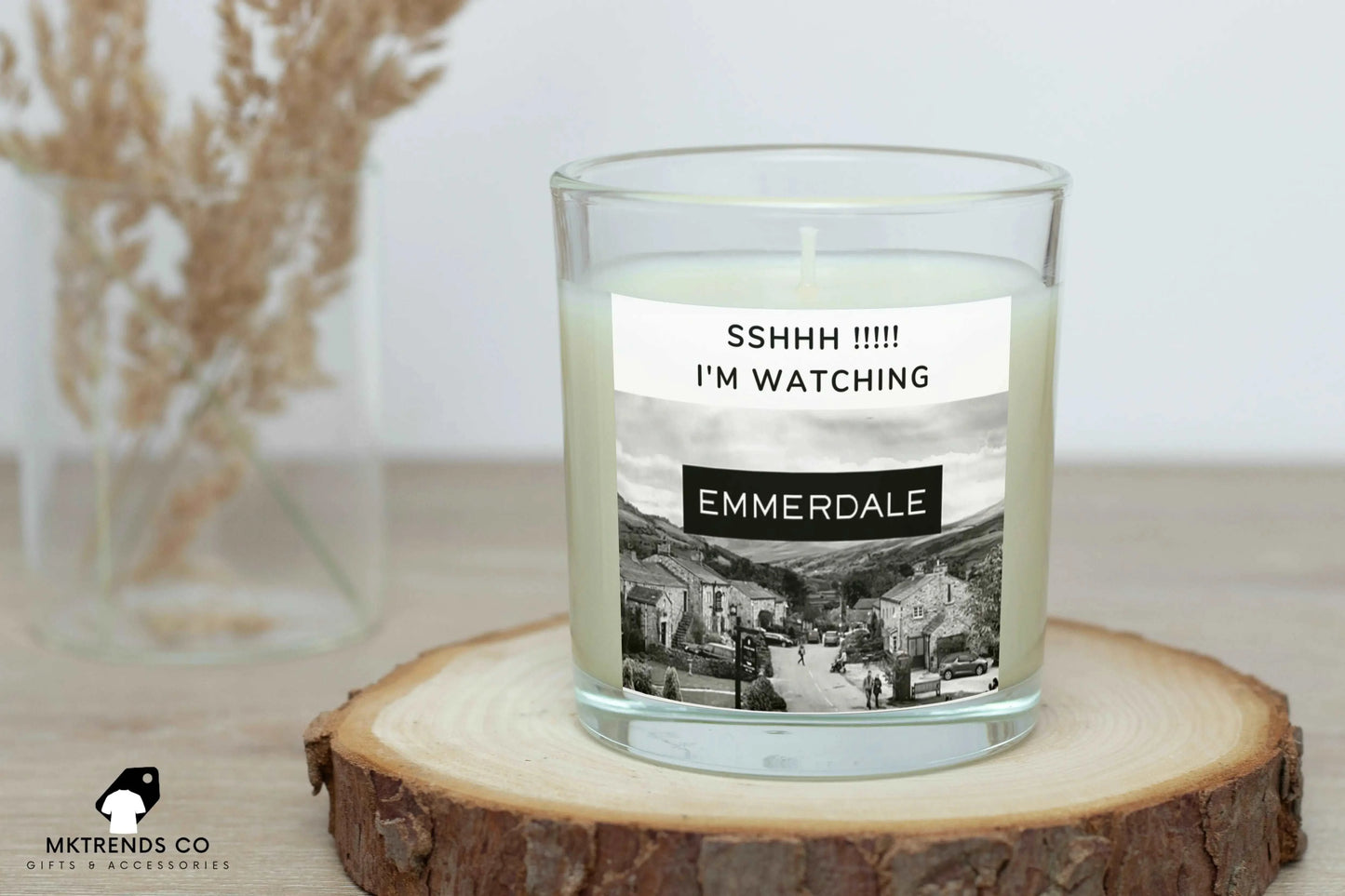 Emmerdale Personalised Candle | Novelty Gift MKTrends Co