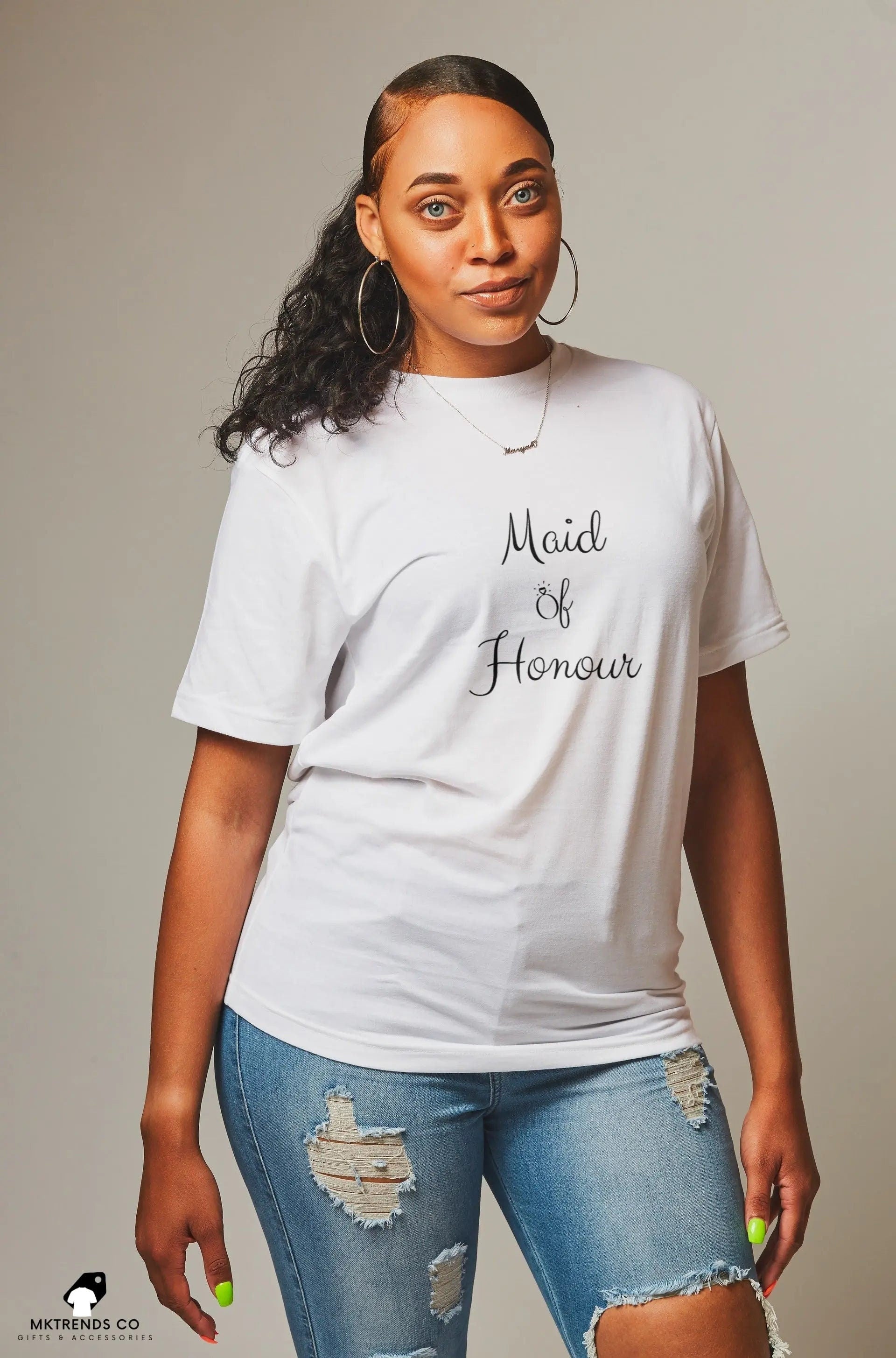 Maid of Honour Women's T-shirt | Hen Party T-Shirt | Maid Of Honour Hen Party Wear | Matching Hen Party Clothing | Maid Of Honour T-shirt Etsy