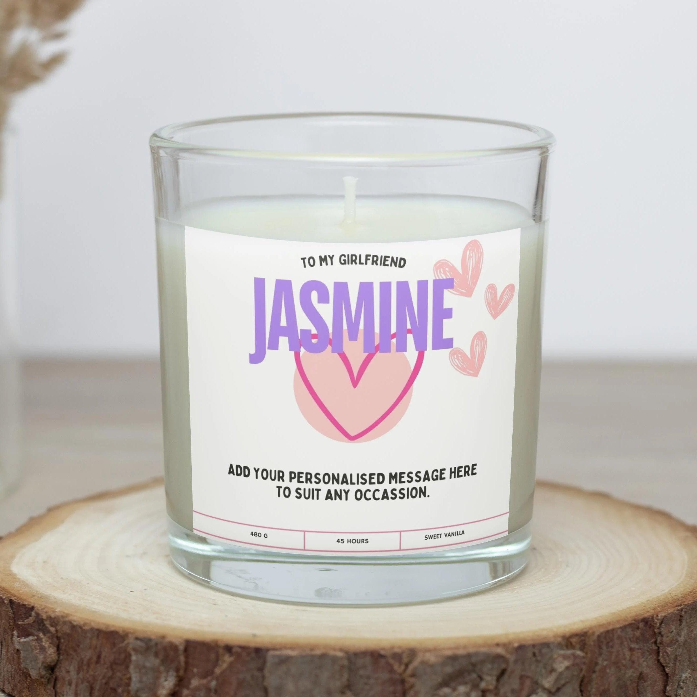 Girlfriend Name Message Personalised Candle | Girlfriend Gift | Anniversary Present | Valentine's Candle |  Christmas | Girlfriend Candle Etsy