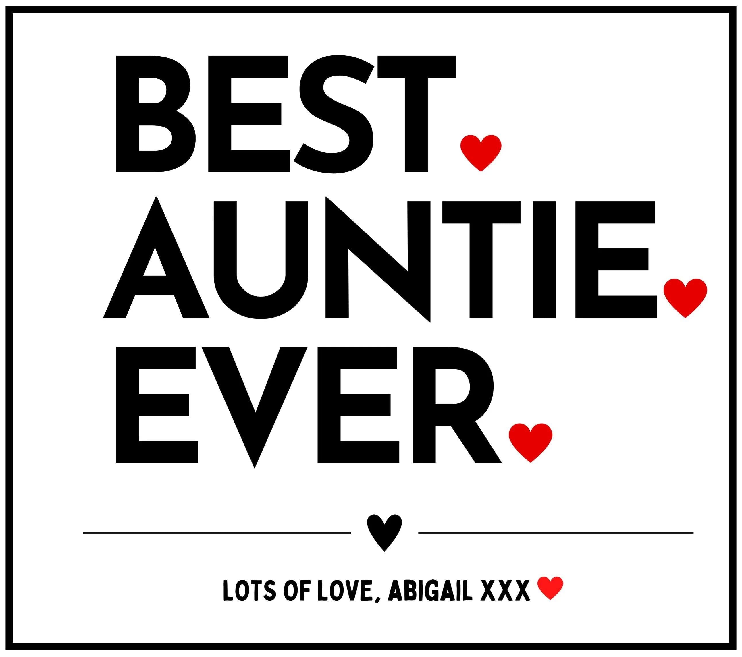 Best Auntie Ever Personalised Candle Gift | Favourite Aunty Gift | Auntie Message Candle | Thank You Auntie Gift | Auntie Birthday Candle Etsy