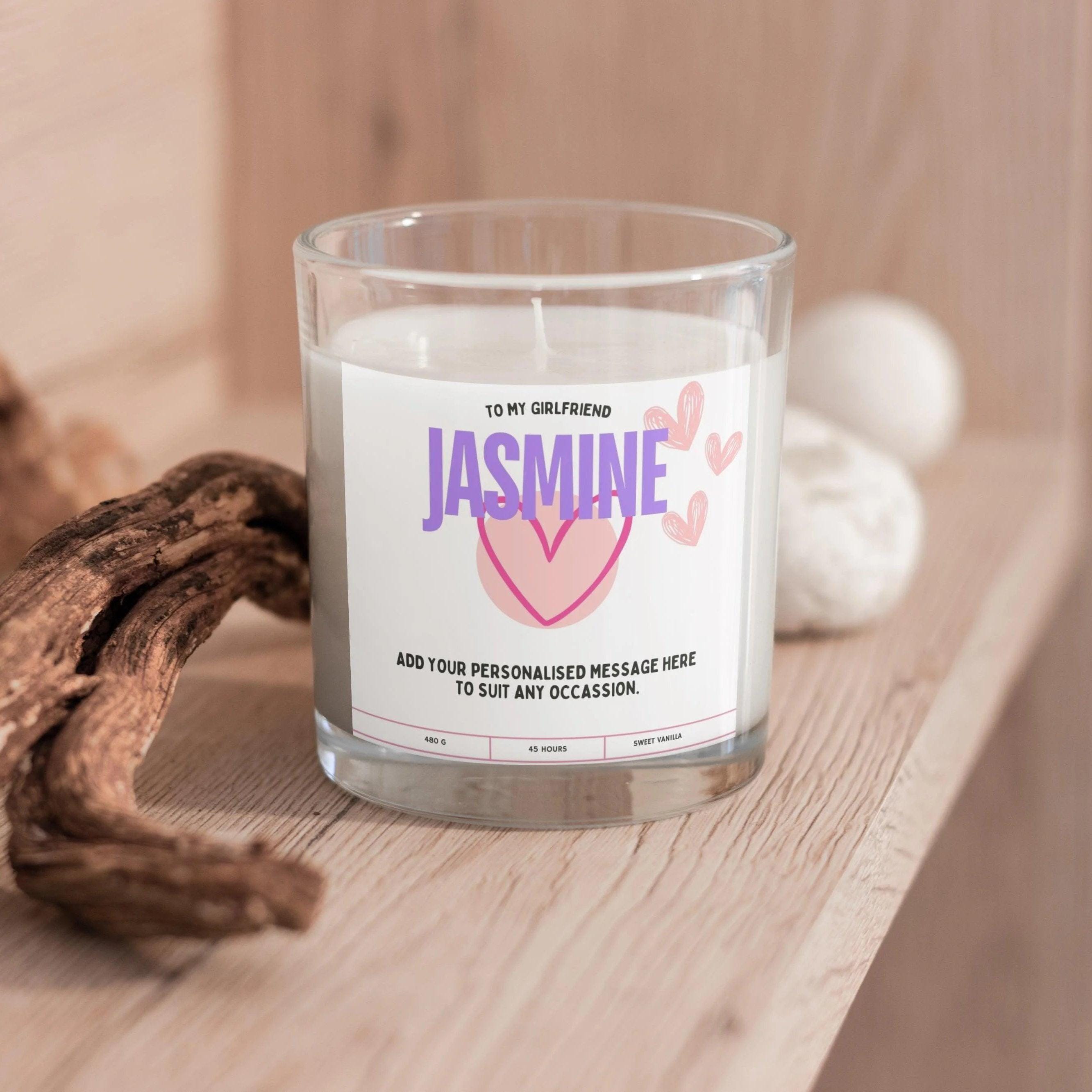 Girlfriend Name Message Personalised Candle | Girlfriend Gift | Anniversary Present | Valentine's Candle |  Christmas | Girlfriend Candle Etsy