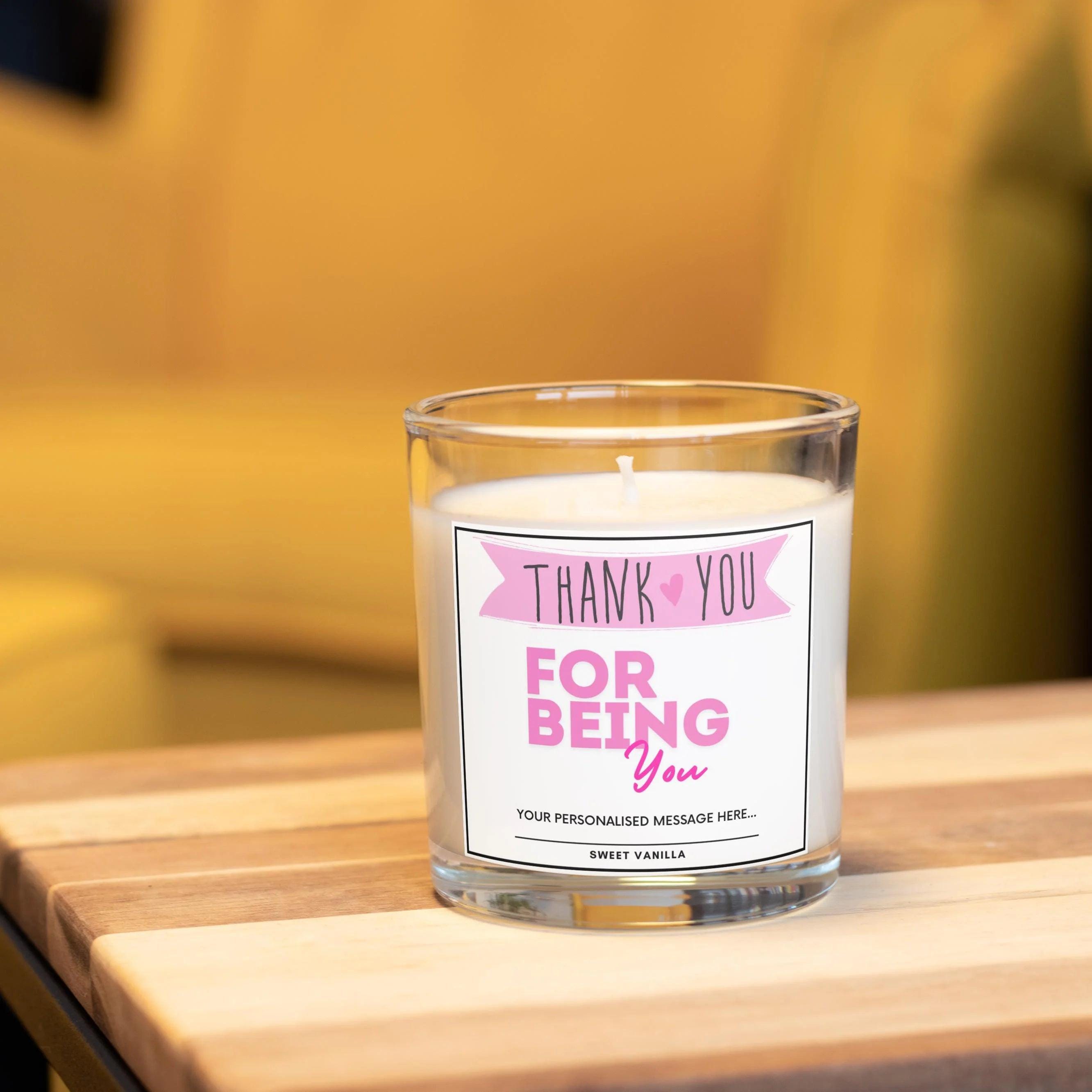 Thank You For Being You Gift for Her | Personalised Thank You Candle | Gift for Her| Best Friend Appreciation Candle | Sister | Mum | Auntie Etsy