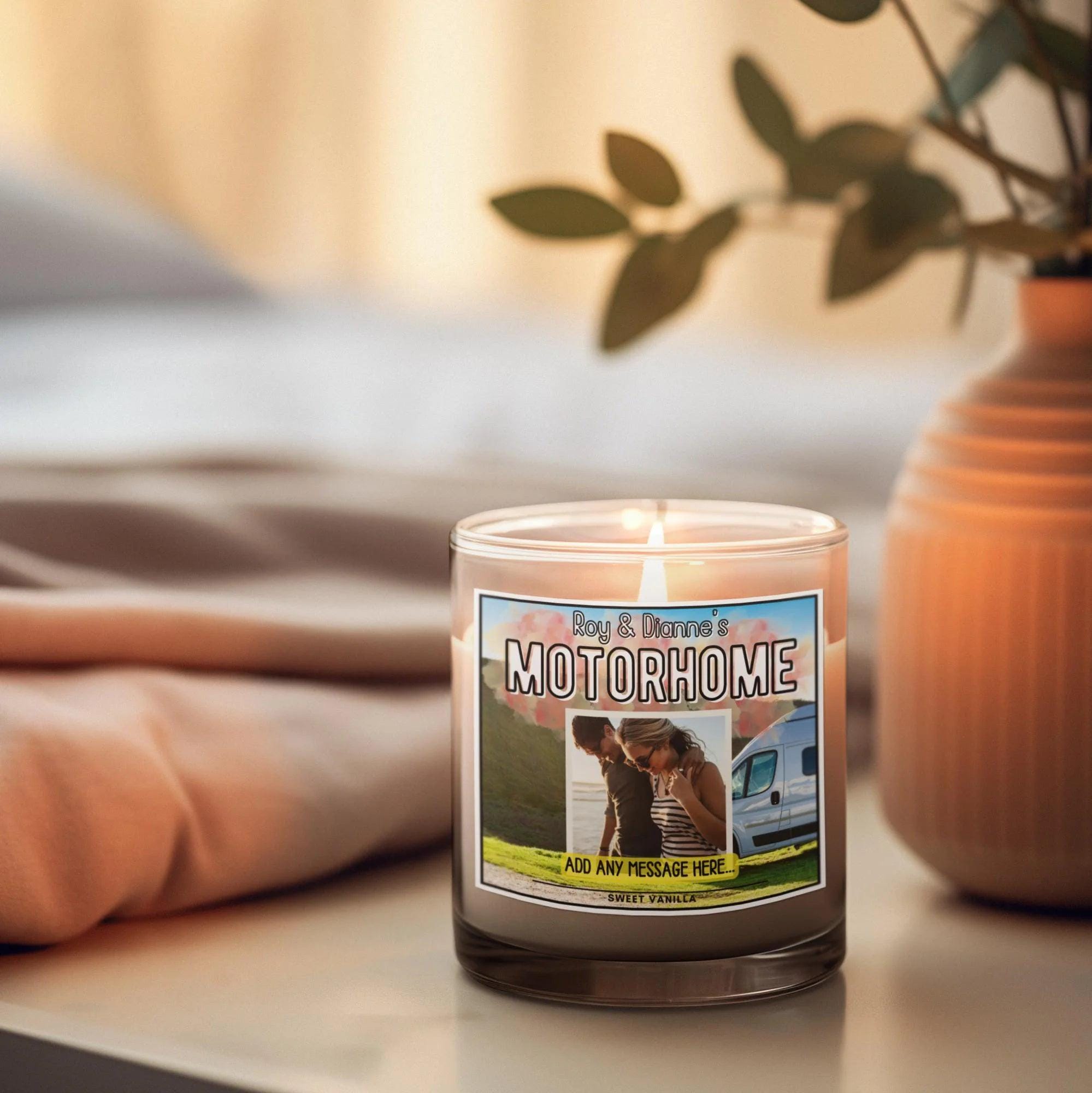 Motorhome Photo Personalised Candle | Campervan Candle Decor | Motorhome Gift | Vanlife Gift | Retirement Gift | Travel Themed Candle Gift Etsy