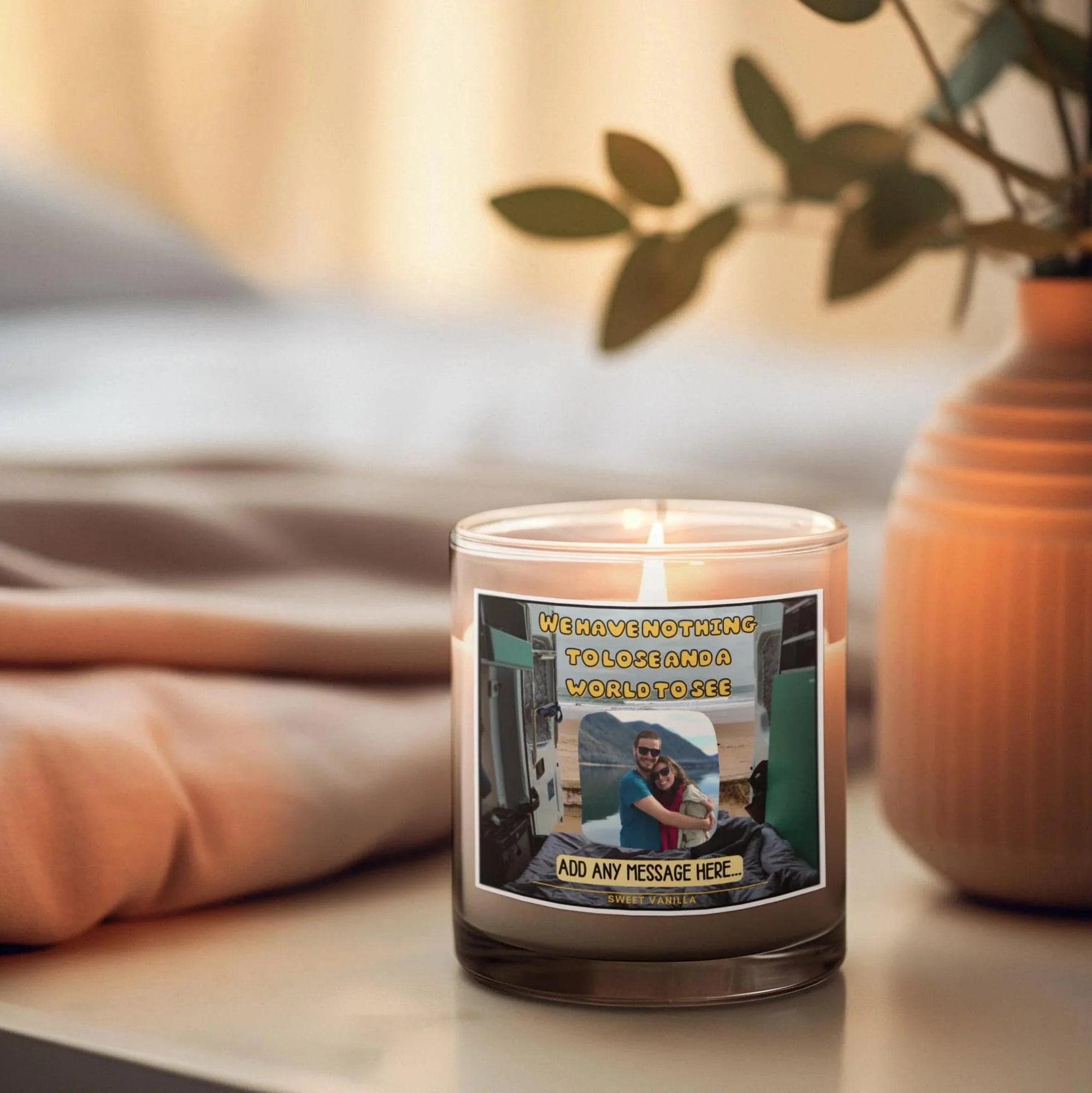Nothing to lose Vanlife Photo Personalised Candle | Motorhome Decor | Vanlife Gifts | Campervan Life | Motorhome Decoration | Photo Gift Etsy