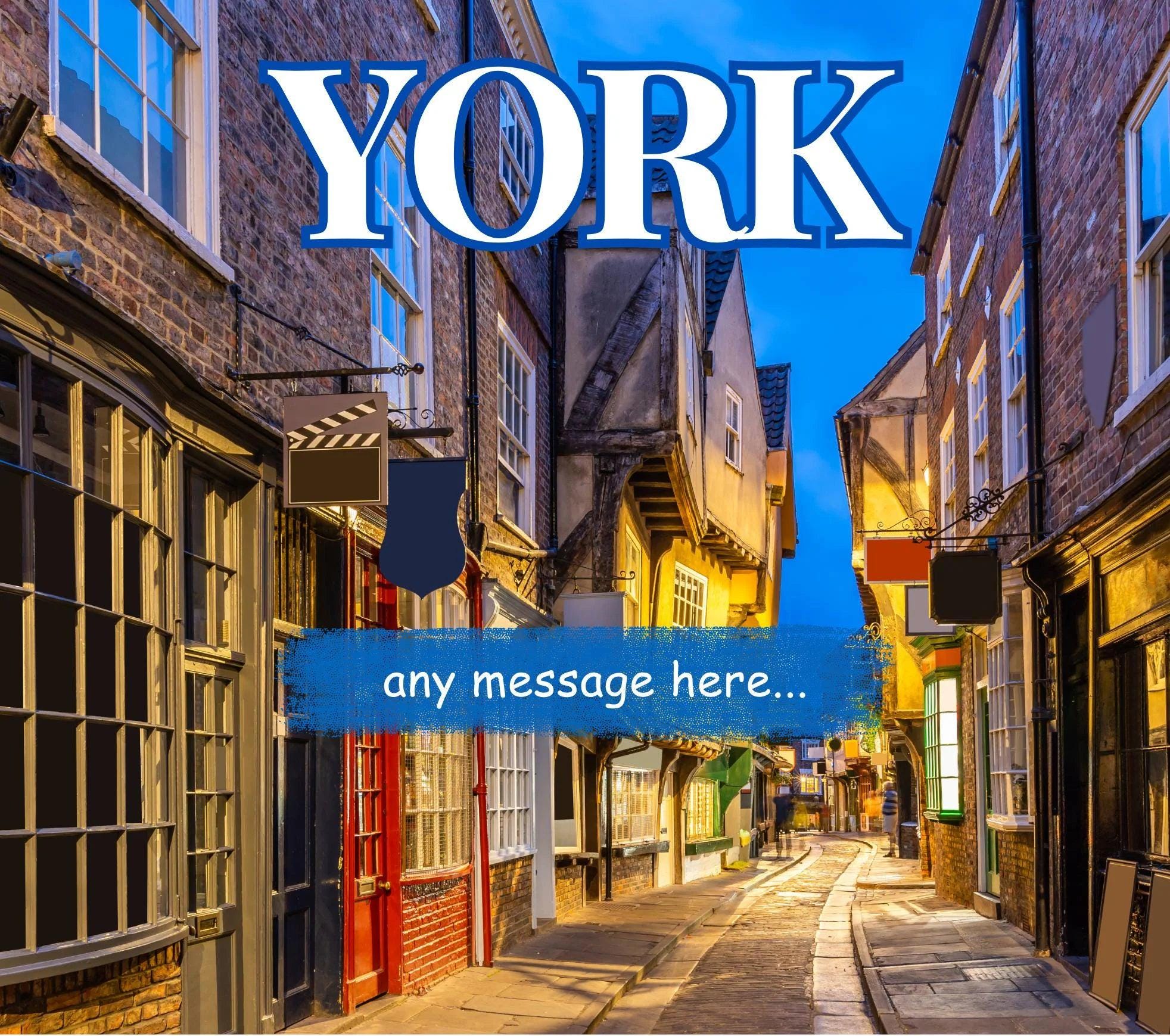 York personalised candle | York Gift | York Candle | City of York | York Home Decor | York Personalised Message Candle | York Holiday Gift Etsy