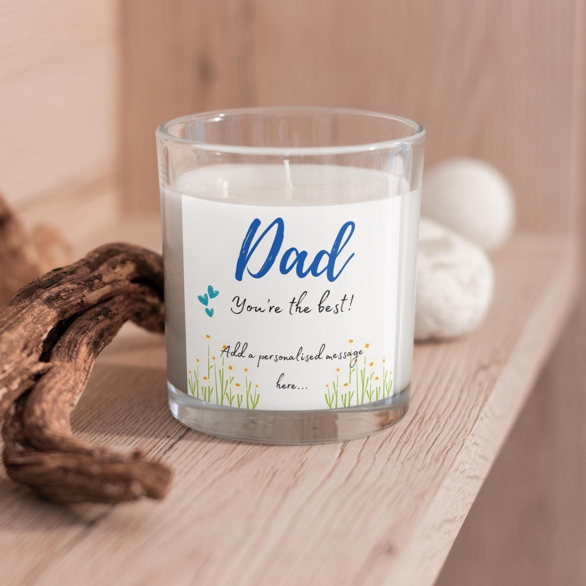 Dad You're the Best Personalised Candle Gift | Best Dad Gift | Dad Appreciation | Gifts for Daddy | New Dad Gift | Gifts from Son Daughter Etsy
