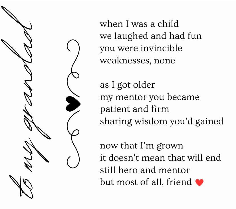 To My Grandad Personalised Candle Gift | Grandad Message Gift | Poem for Grandad | Any Message Grandad Gift | Appreciation Gift for Grandad Etsy