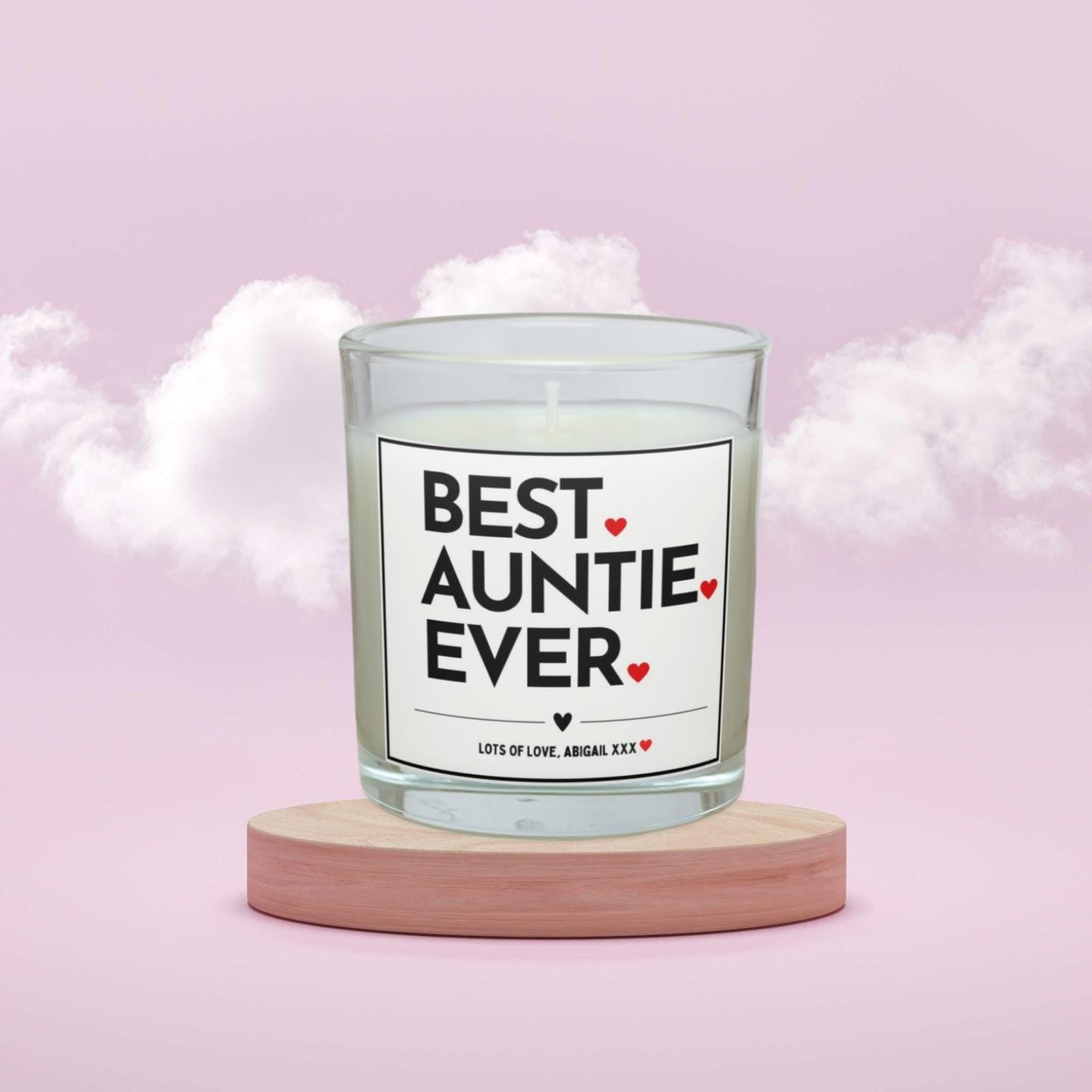 Best Auntie Ever Personalised Candle Gift | Favourite Aunty Gift | Auntie Message Candle | Thank You Auntie Gift | Auntie Birthday Candle Etsy