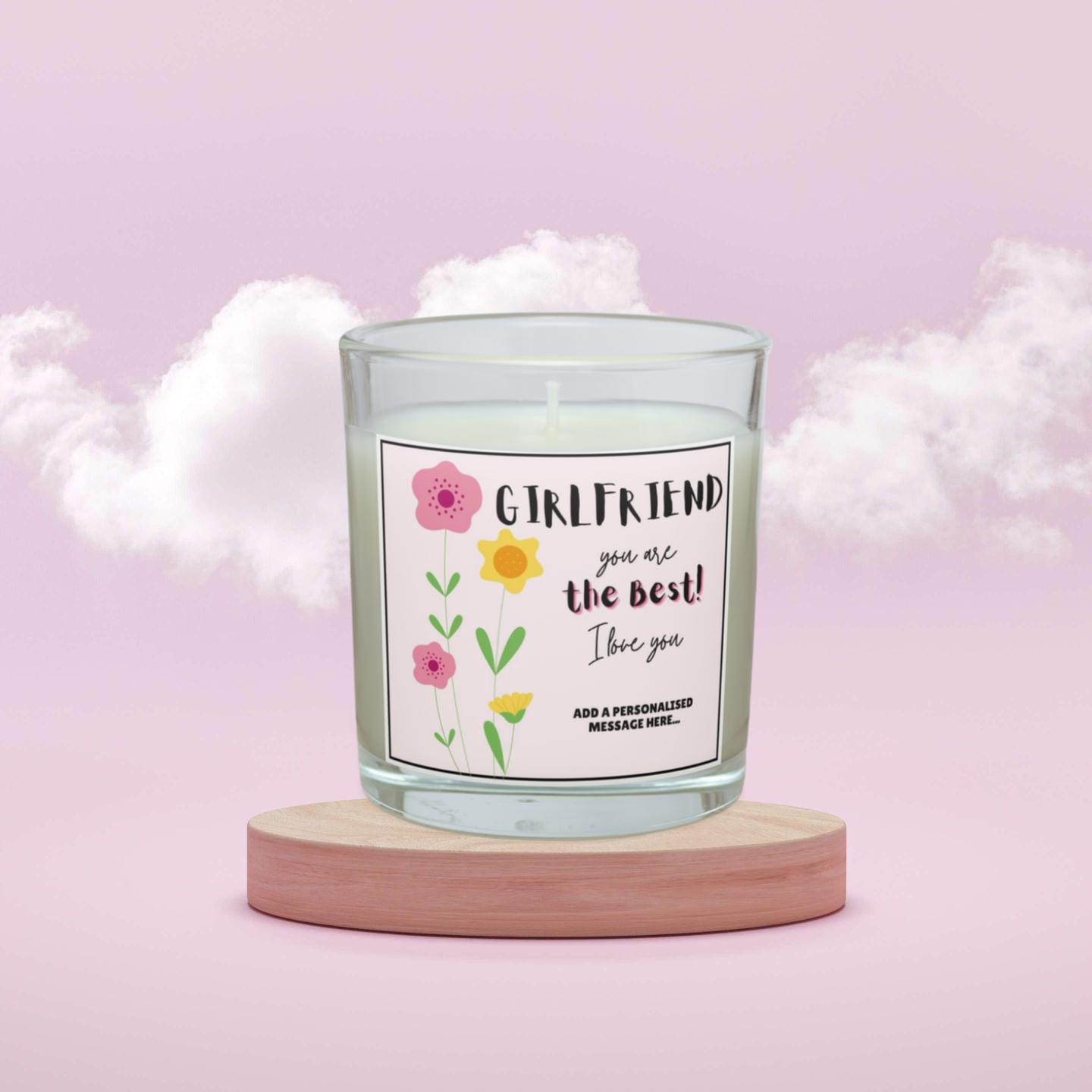 Girlfriend, You are the Best Personalised Candle | Gift for Girlfriend | Girlfriend Birthday | Anniversary | Girlfriend Message | Christmas Etsy