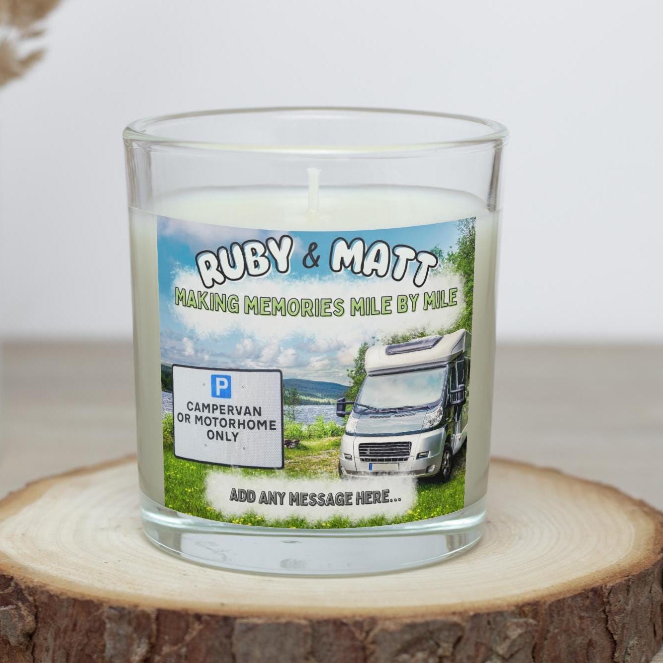 Motorhome & Campervan Personalised Candle Gift | Motorhome Decor | New Campervan Gift | Road Trip Accessories | Motorhome Holiday Decoration Etsy