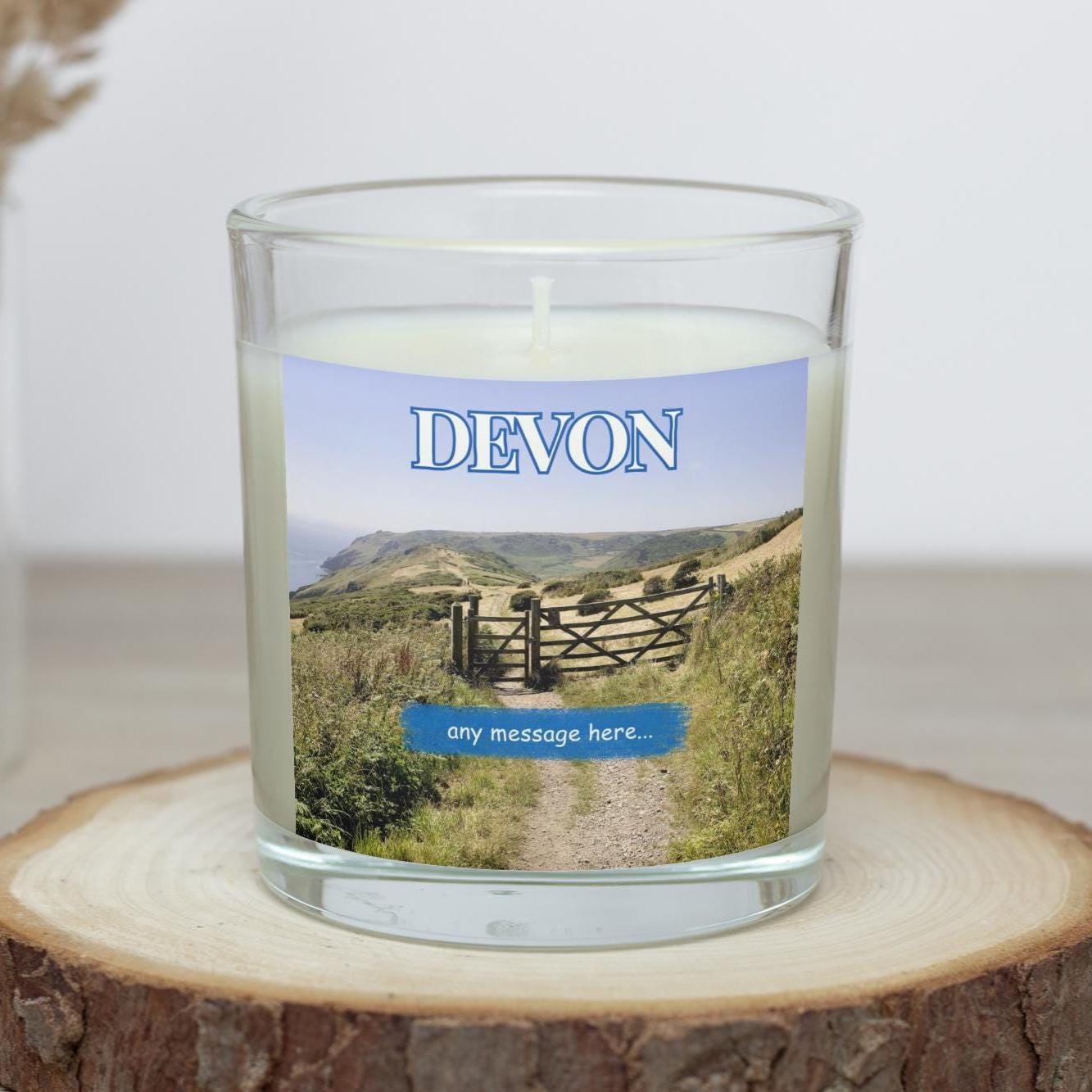 Devon Personalised Candle | Devon Gift | Devon Home Decor | Personalised Devon Gift | Devon Holiday Candle | Devon Memories Travel Gift Etsy