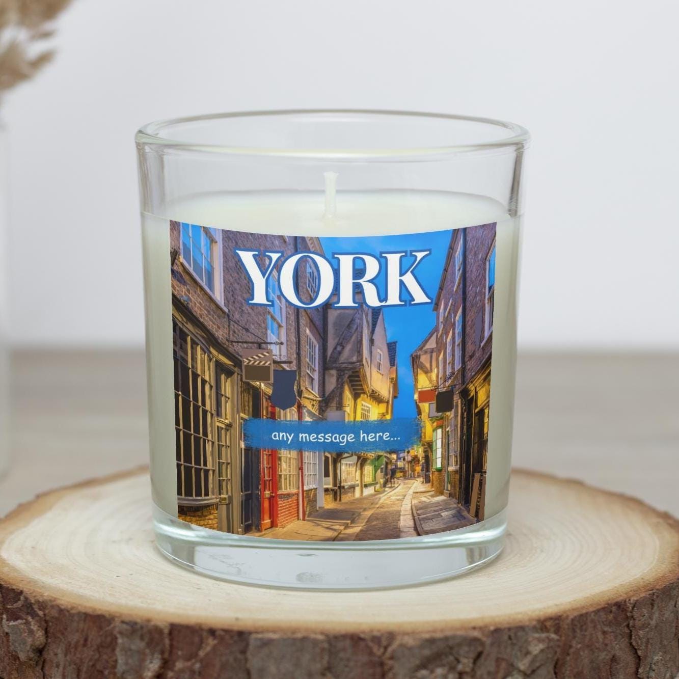 York personalised candle | York Gift | York Candle | City of York | York Home Decor | York Personalised Message Candle | York Holiday Gift Etsy