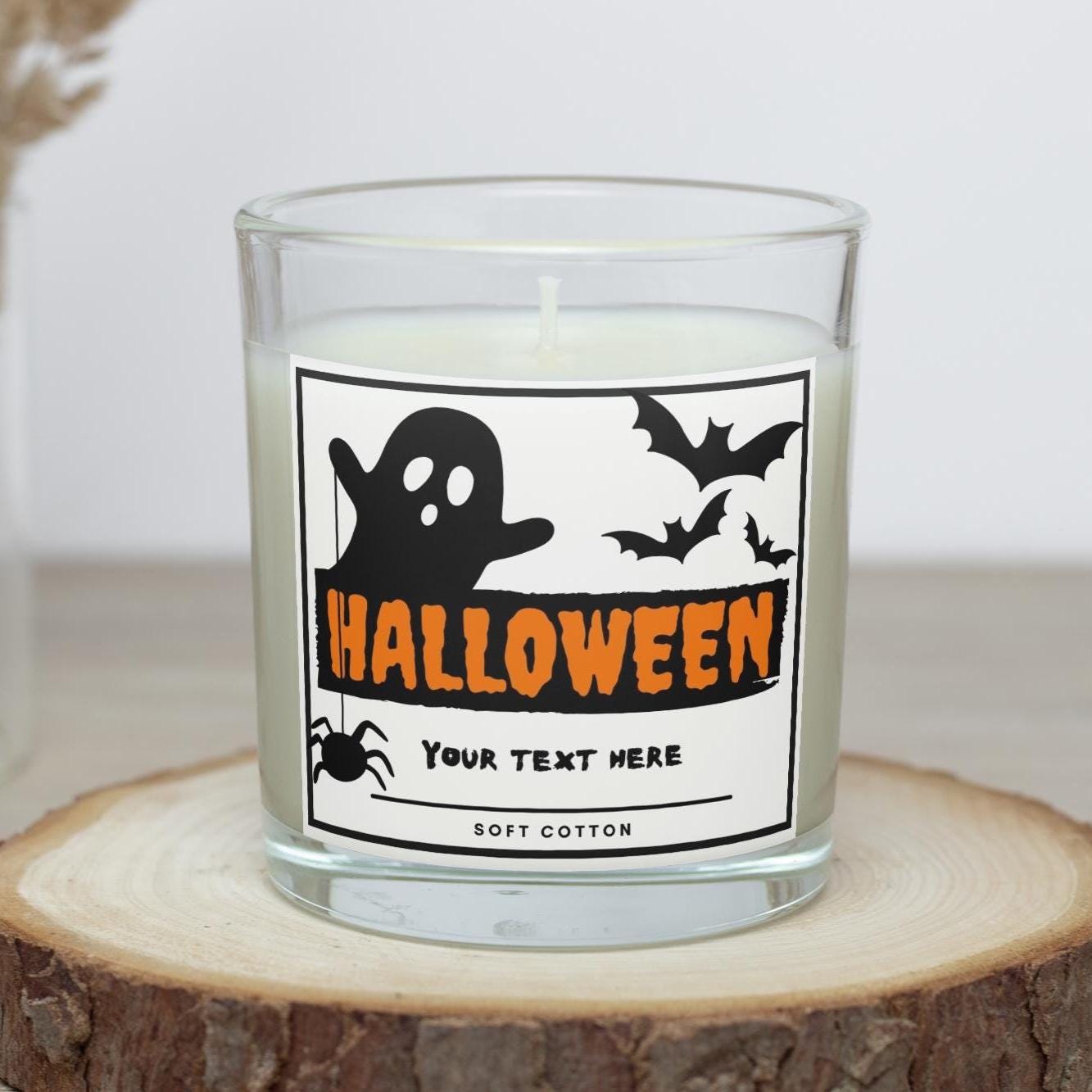 Halloween Ghost Message Candle | Halloween Decoration | Trick or Treat | Halloween Party | Halloween Gift | Personalised Halloween Candle Etsy