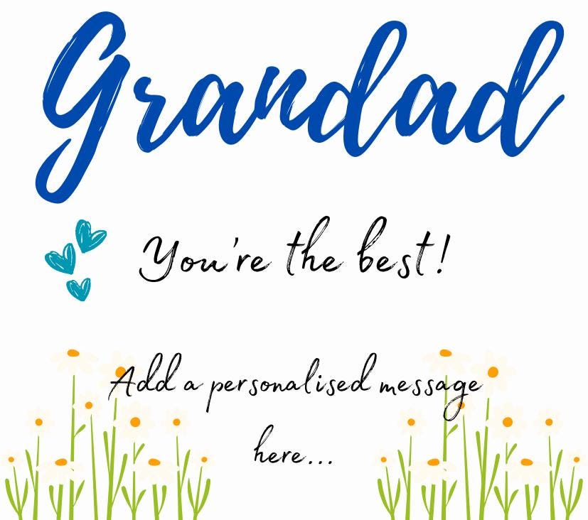 You're the Best Grandad Personalised Candle | Appreciation Gift from Grandkids | Birthday Gift for Grandad | Best Grandad | Thank You Gifts Etsy