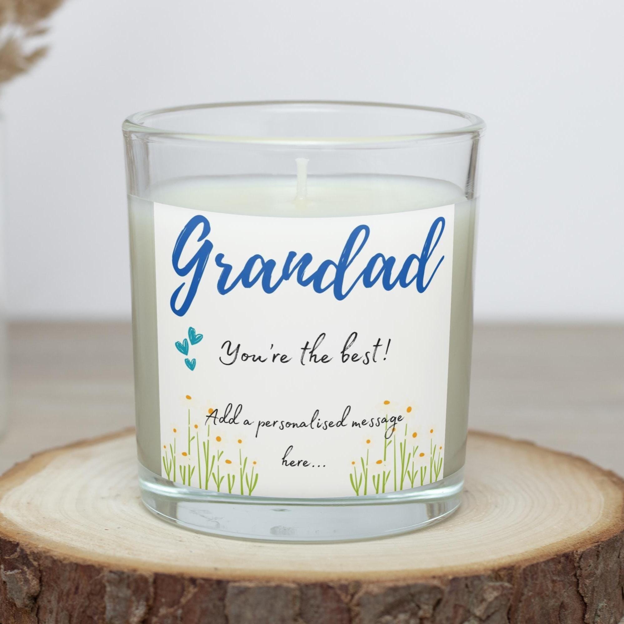 You're the Best Grandad Personalised Candle | Appreciation Gift from Grandkids | Birthday Gift for Grandad | Best Grandad | Thank You Gifts Etsy