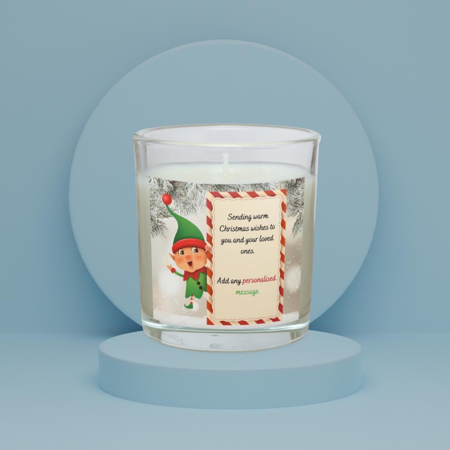 Christmas Message Personalised Candle | Fun Christmas Decoration | Cute Christmas Message Gift | Christmas Countdown Candle | Custom Candle Etsy