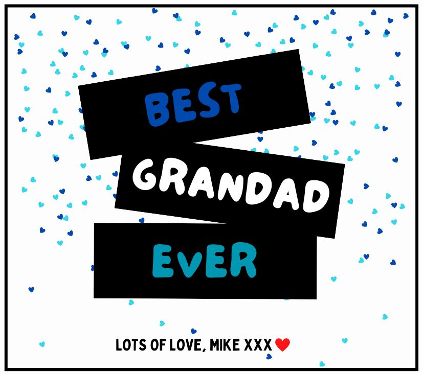 Best Grandad Ever Personalised Candle Gift | Best Grandad Message | Grandad Birthday | Thank You Grandad Message Gift | Grandad Hearts Gift Etsy