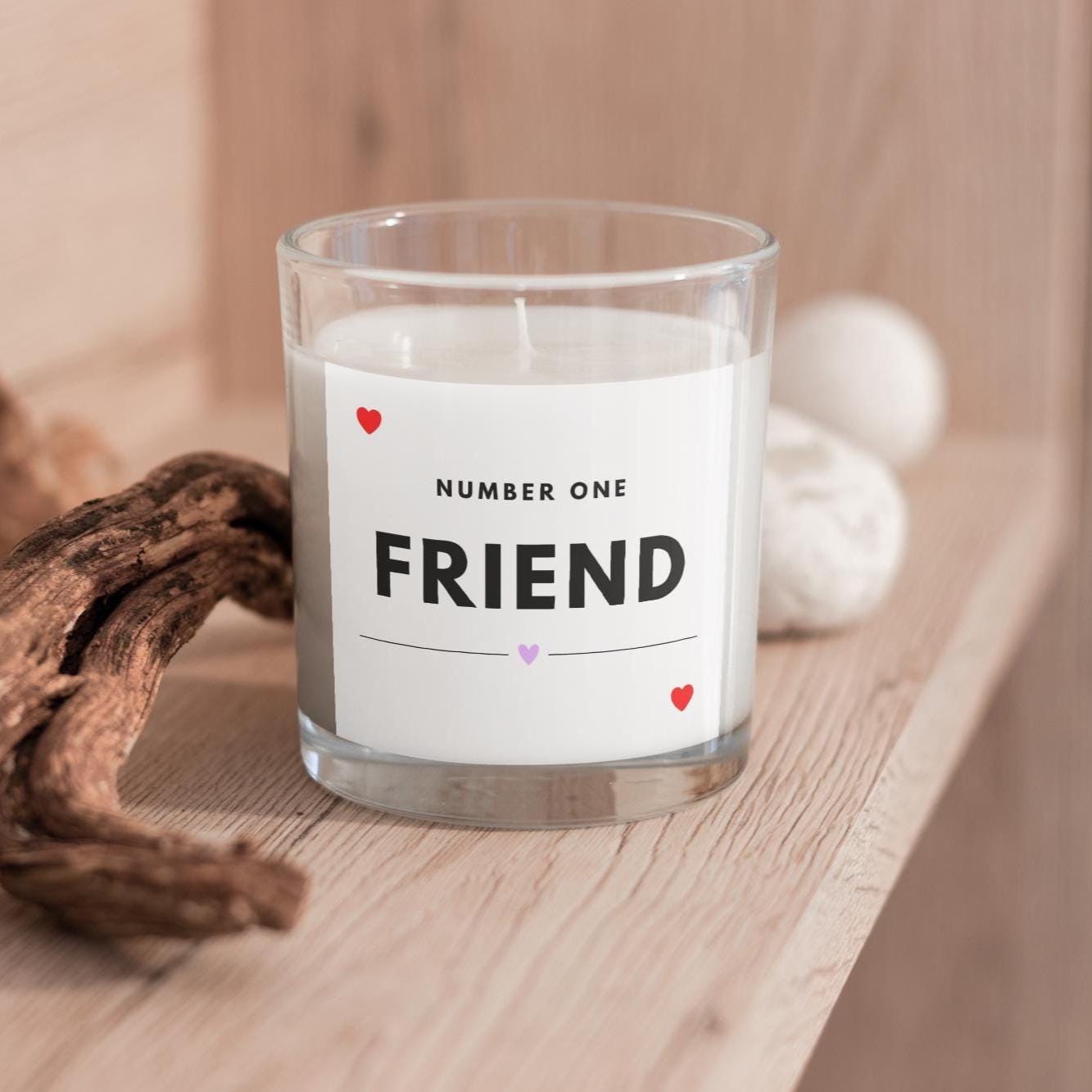 Number One Friend Personalised Candle Gift | Best Friend Ever Gift | BFF Candle | Friend Appreciation Gift | Thank You Friend Candle Gift Etsy