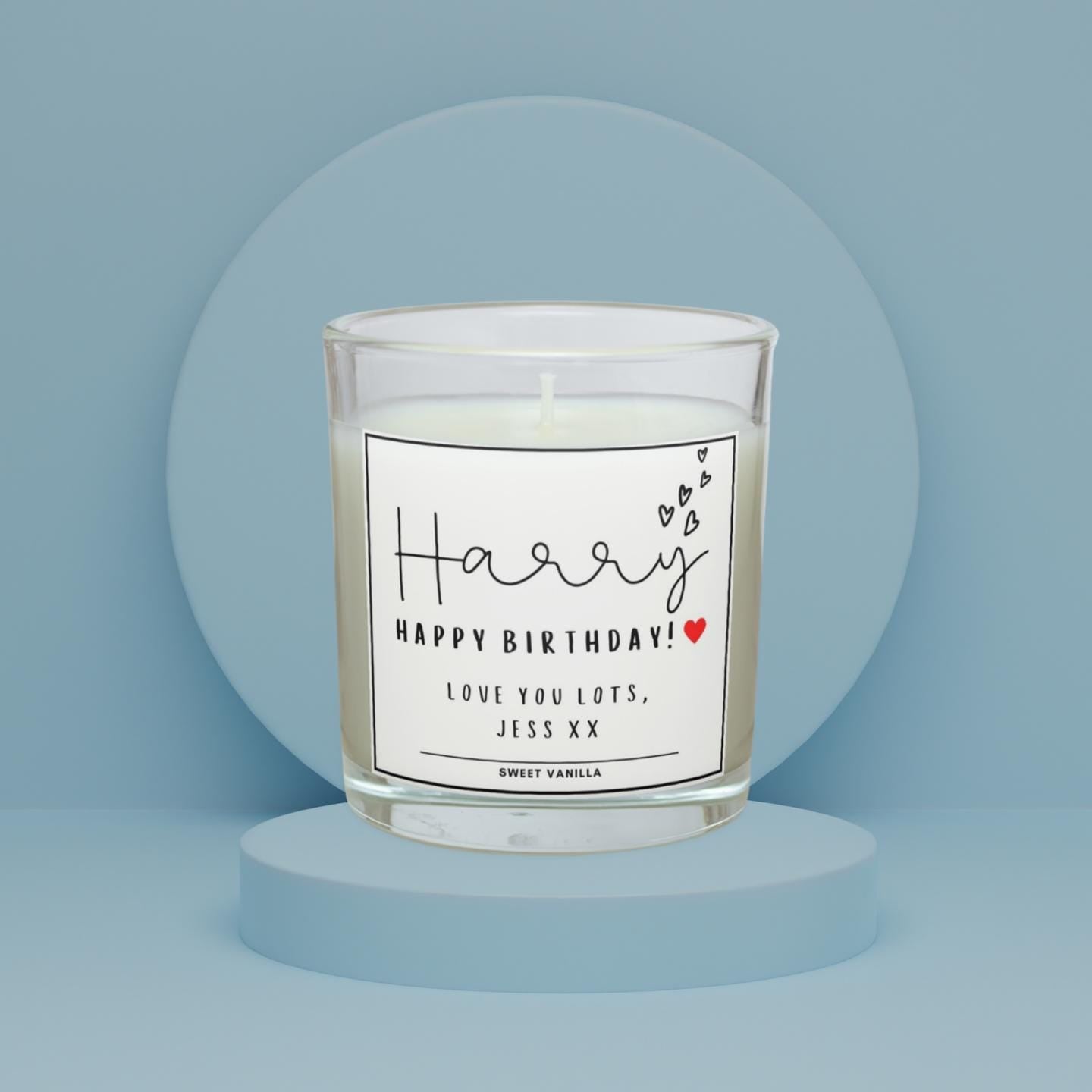 Boyfriend Name Message Personalised Candle Gift | Cute Gift for Boyfriend | Love You Gift | Thoughtful Candle Gift for Husband or Boyfriend Etsy