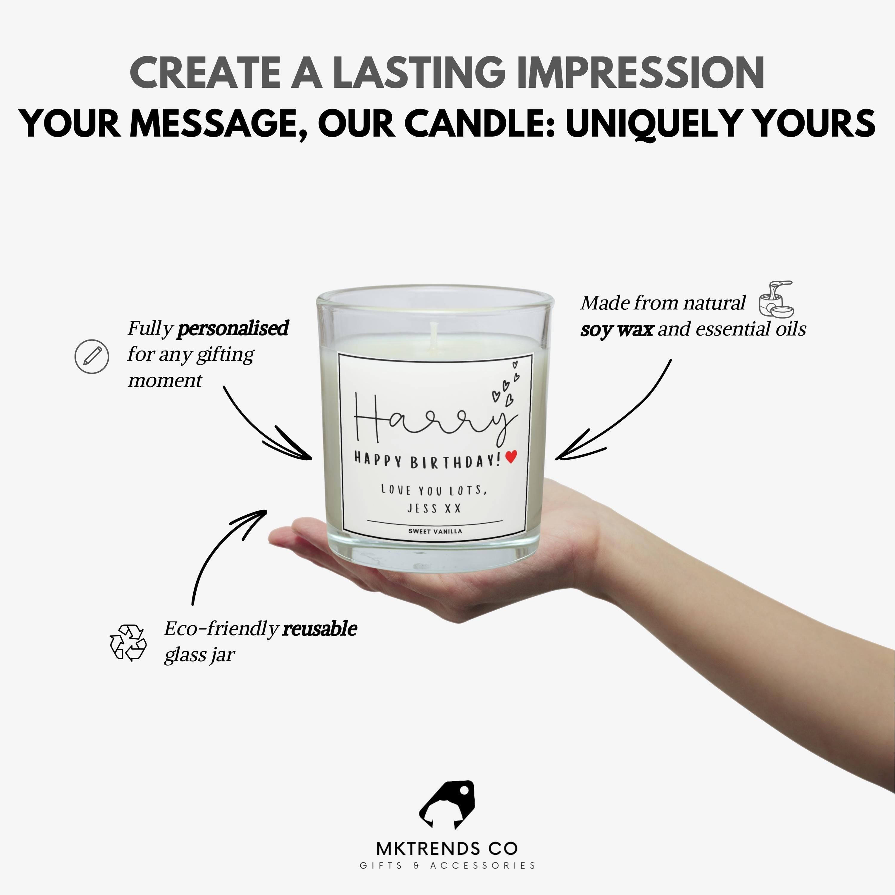 Boyfriend Name Message Personalised Candle Gift | Cute Gift for Boyfriend | Love You Gift | Thoughtful Candle Gift for Husband or Boyfriend Etsy