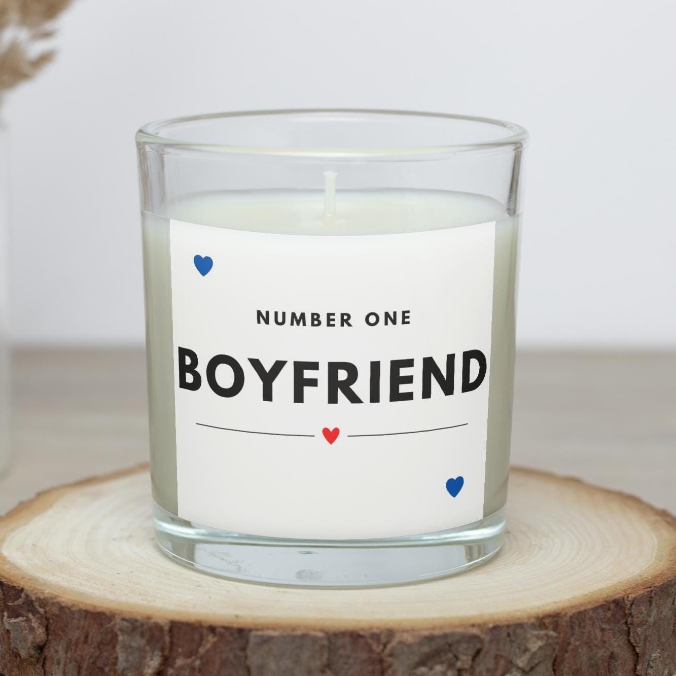 Number One Boyfriend Personalised Candle Gift | Best Gifts for Boyfriend | Romantic Boyfriend Candle | Cute Candle Gift | Anniversary Gift Etsy
