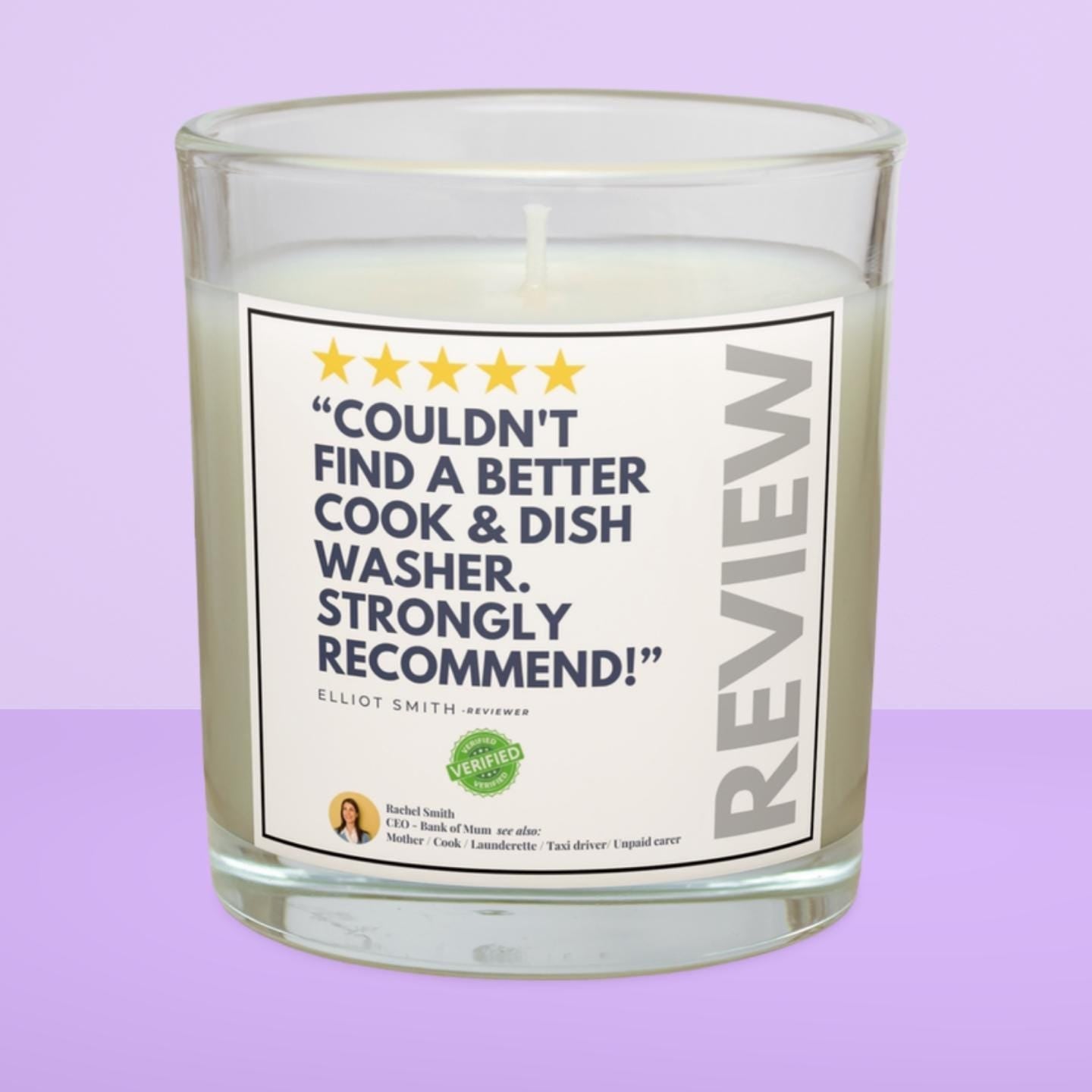 Funny Mum Review Personalised Candle | Funny Gifts for Mum | Novelty Mum | Mum Christmas | Any Message Joke Gift | Mum Review Candle Gift Etsy