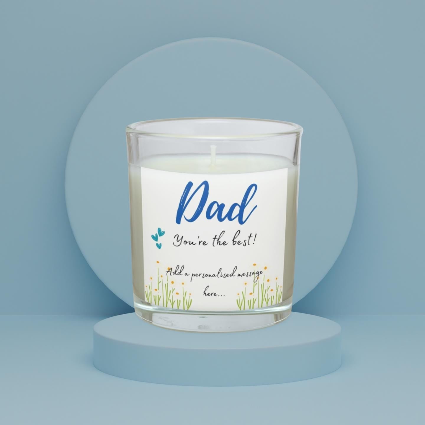 Dad You're the Best Personalised Candle Gift | Best Dad Gift | Dad Appreciation | Gifts for Daddy | New Dad Gift | Gifts from Son Daughter Etsy