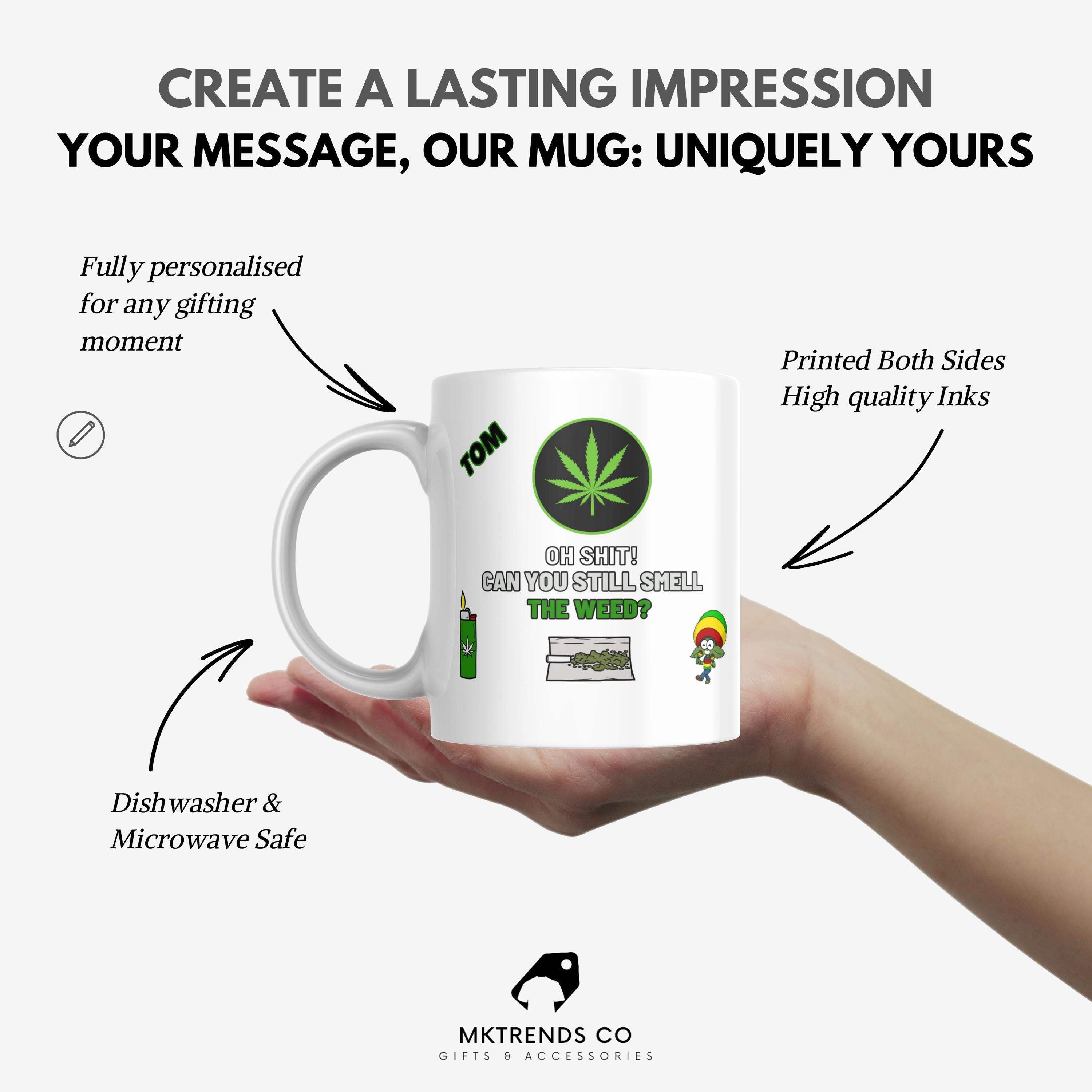 Funny Weed Personalised Mug | Custom Cannabis Mug | Novelty Weed Mug | Novelty Gift | Personalised Gift | Cannabis Gift | Name Mug | Gift Etsy