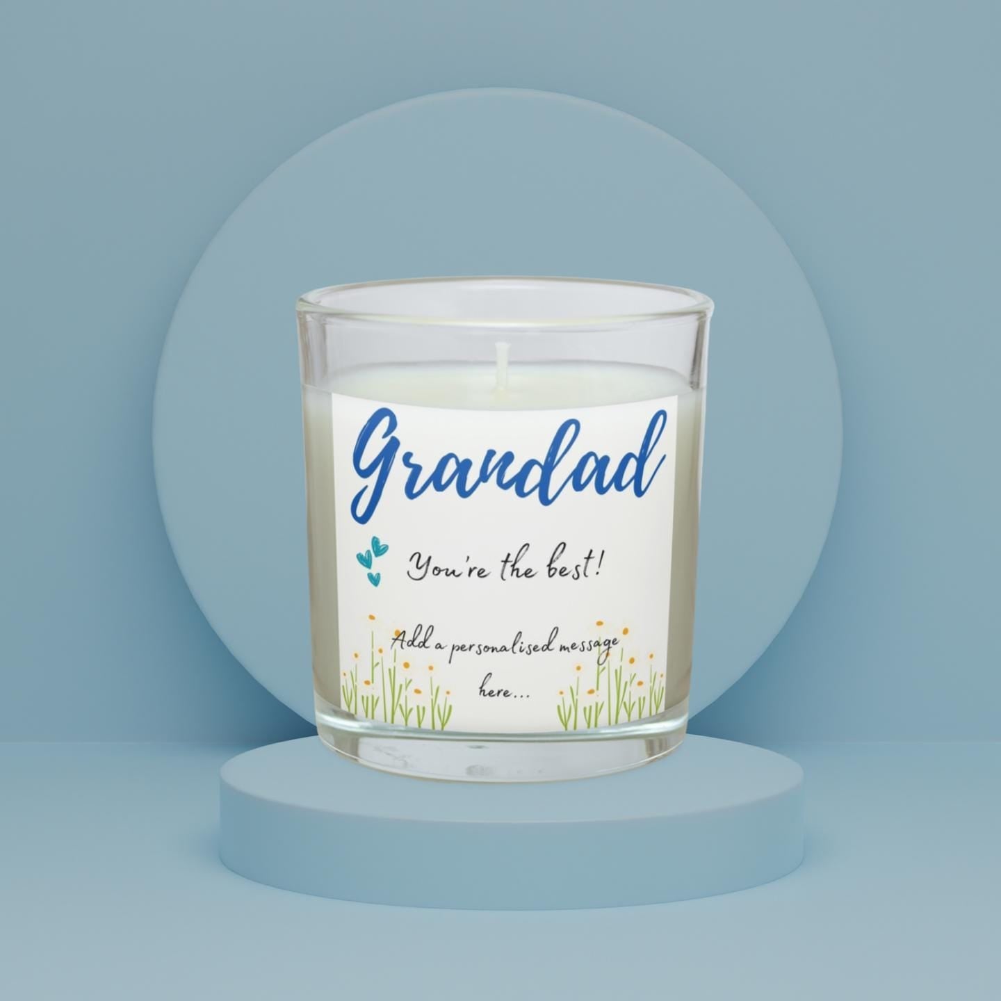You're the Best Grandad Personalised Candle | Appreciation Gift from Grandkids | Birthday Gift for Grandad | Best Grandad | Thank You Gifts Etsy