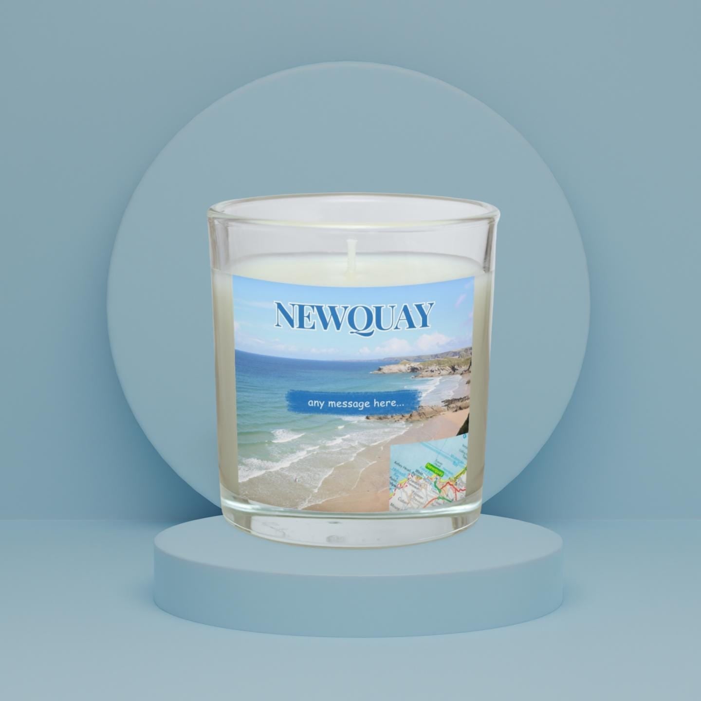 Newquay Personalised Candle | Newquay Candle Gift | Newquay Home Decor | Newquay Message Gift | Newquay Holiday Gift | Newquay Keepsake Etsy