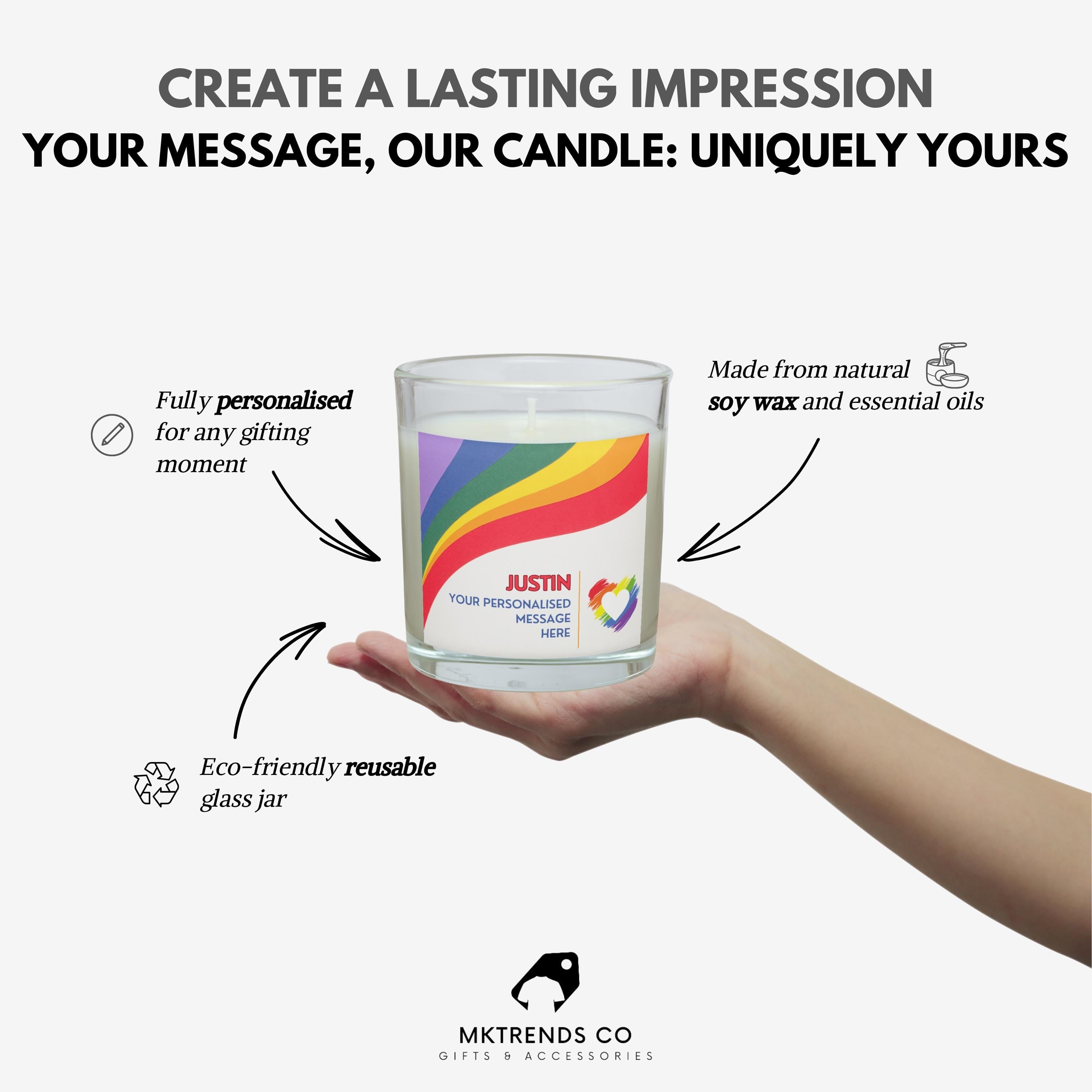 Love Is Love Personalised Photo Candle | LGBTQ Gifts | Gay Pride Photo Gift | Gay Relationship Gift | Personalised Photo and Message Gift Etsy