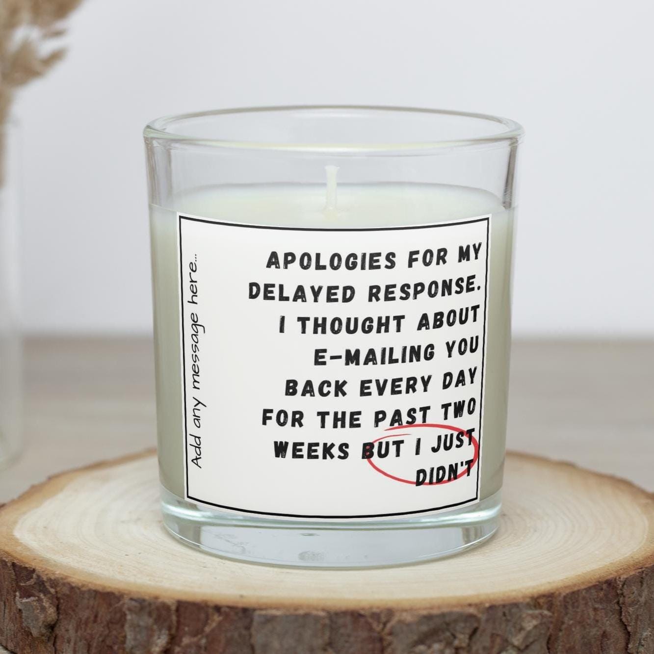 Funny Work Friend Candle | Delayed Email Response Joke | Novelty Office Candle | Funny Secret Santa Joke | Gift for Boss | Funny Colleagues Etsy