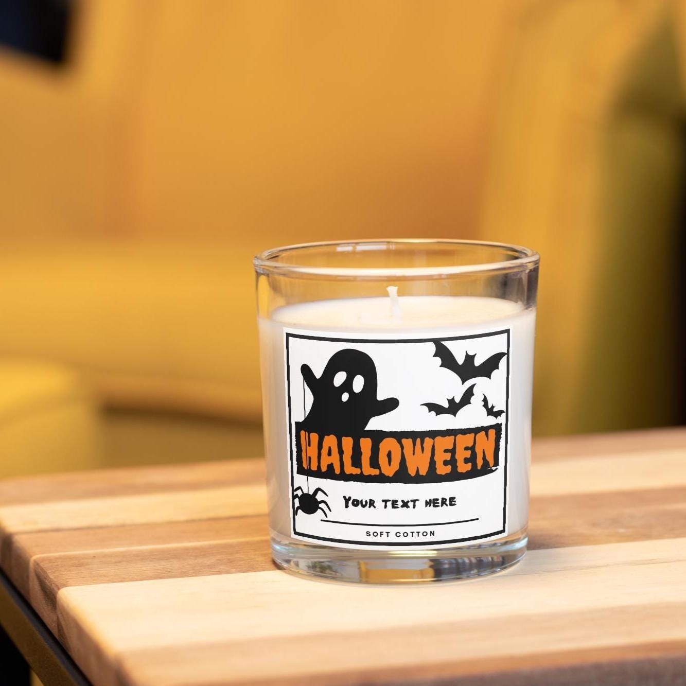 Halloween Ghost Message Candle | Halloween Decoration | Trick or Treat | Halloween Party | Halloween Gift | Personalised Halloween Candle Etsy