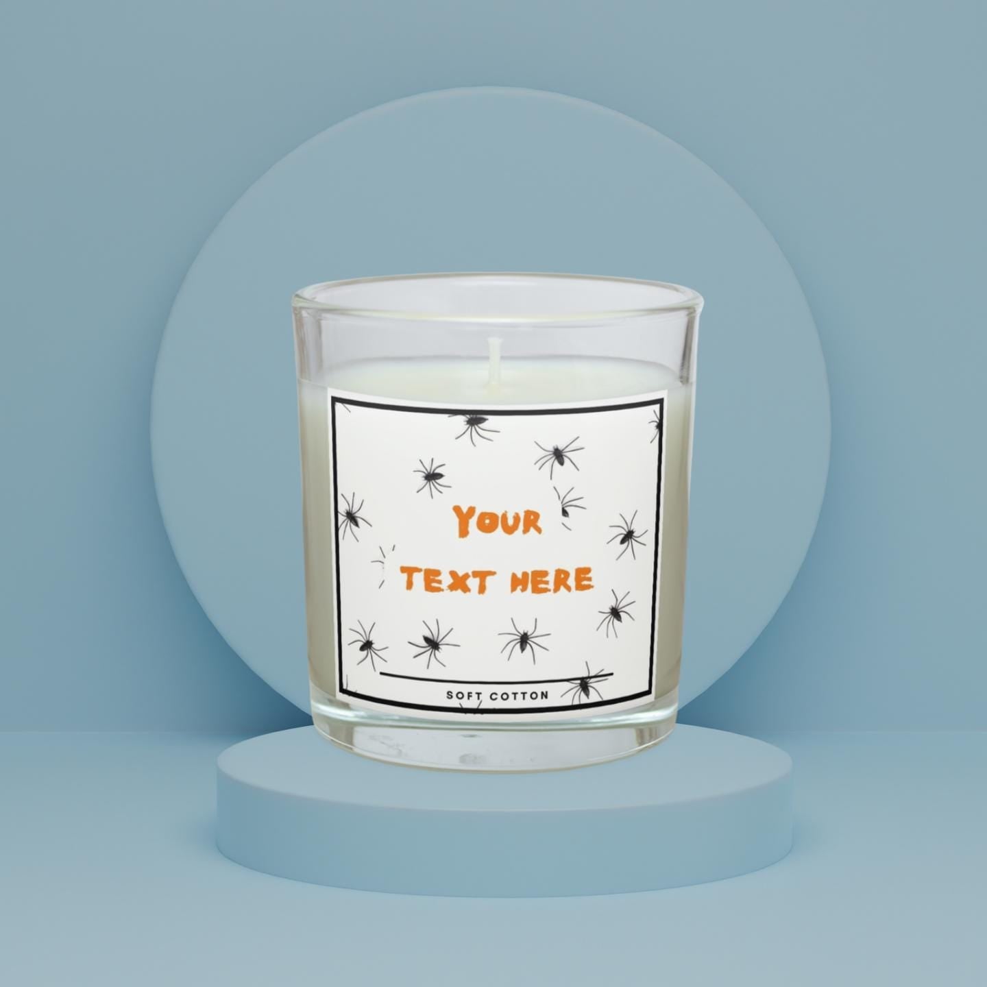 Halloween Spider Message Personalised Candle | Spooky Spider Message Gift | Halloween Spider Decoration | Scary Spider Message Candle Gift Etsy
