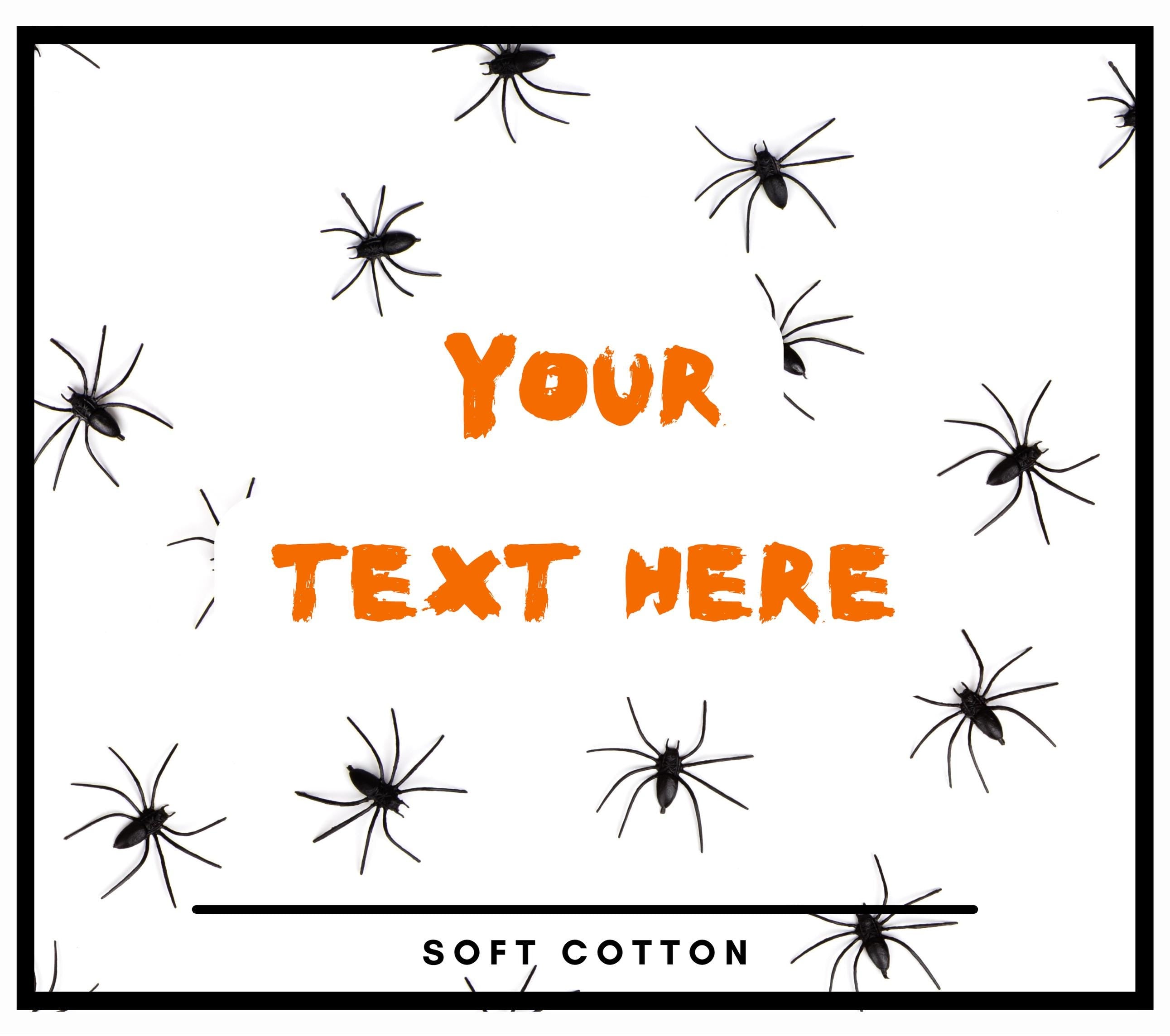 Halloween Spider Message Personalised Candle | Spooky Spider Message Gift | Halloween Spider Decoration | Scary Spider Message Candle Gift Etsy