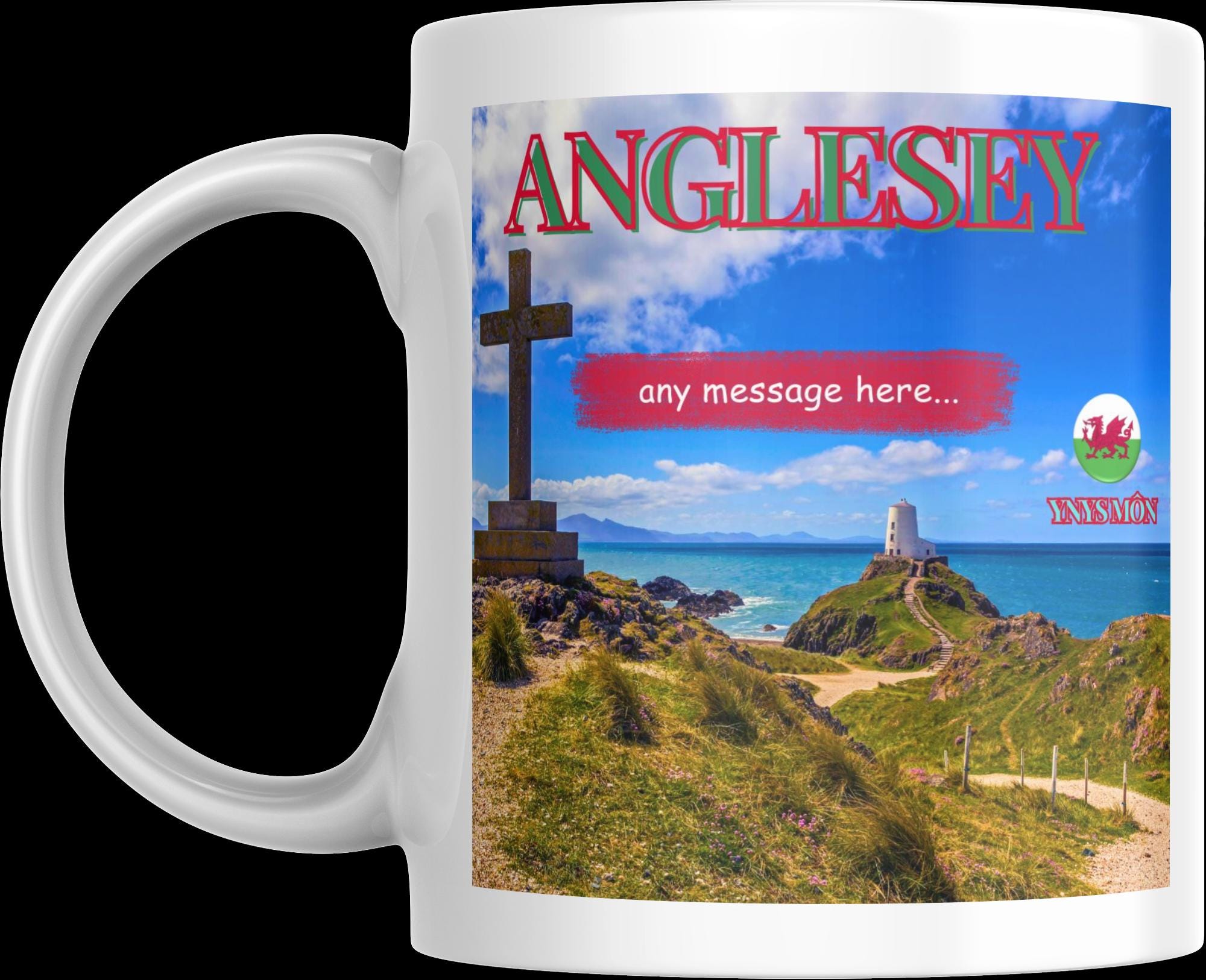 Personalised Anglesey Mug | Custom Ynys Môn Gift | Welsh Coastal Mug | Lighthouse Coffee Cup | Wales Souvenir | Gift for Him or Her Etsy