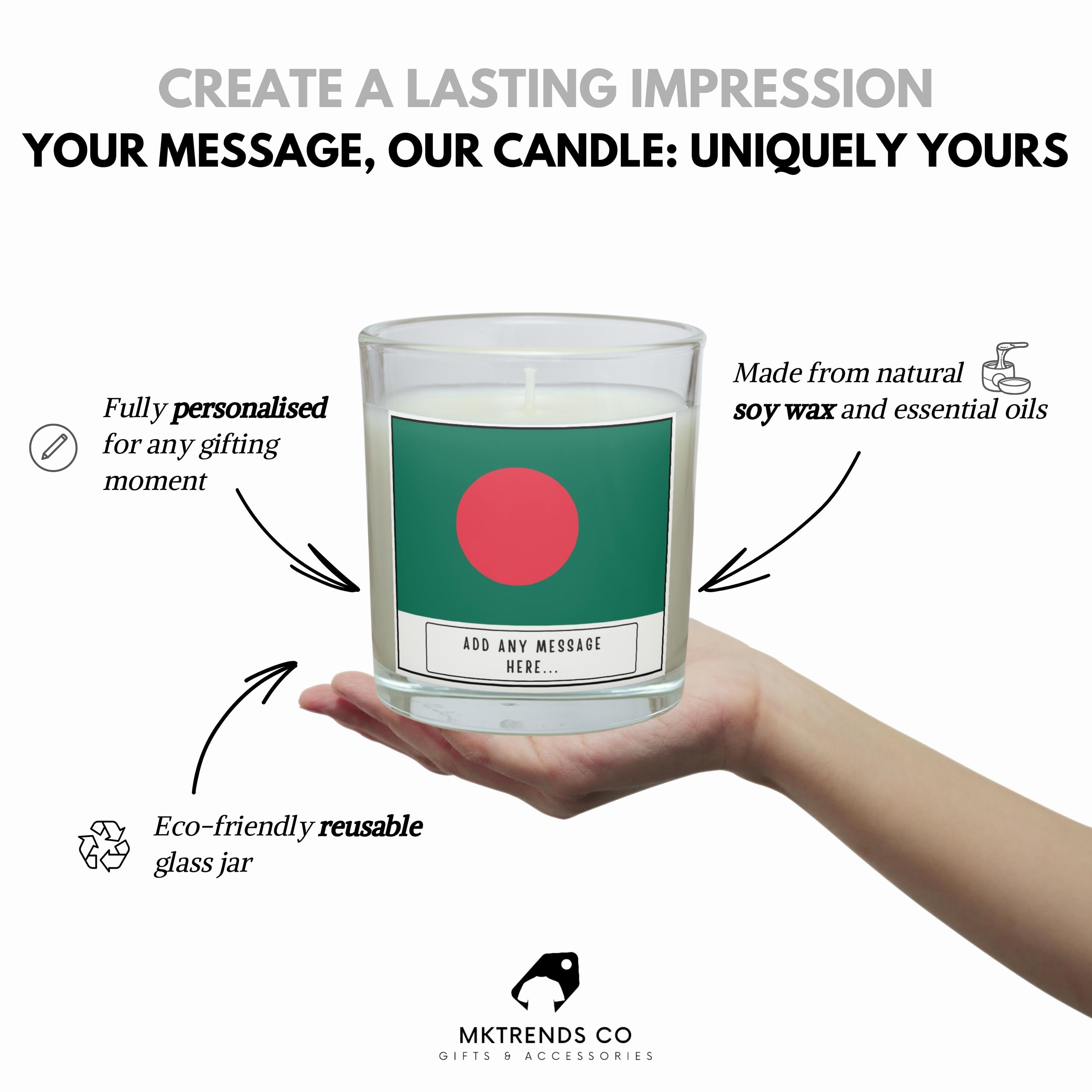 Bangladesh Personalised Candle | Flag of Bangladesh | Bangladeshi Flag Gift | Bengali Gift | Custom Bengali Gift | Bengali Flag Home Décor Etsy