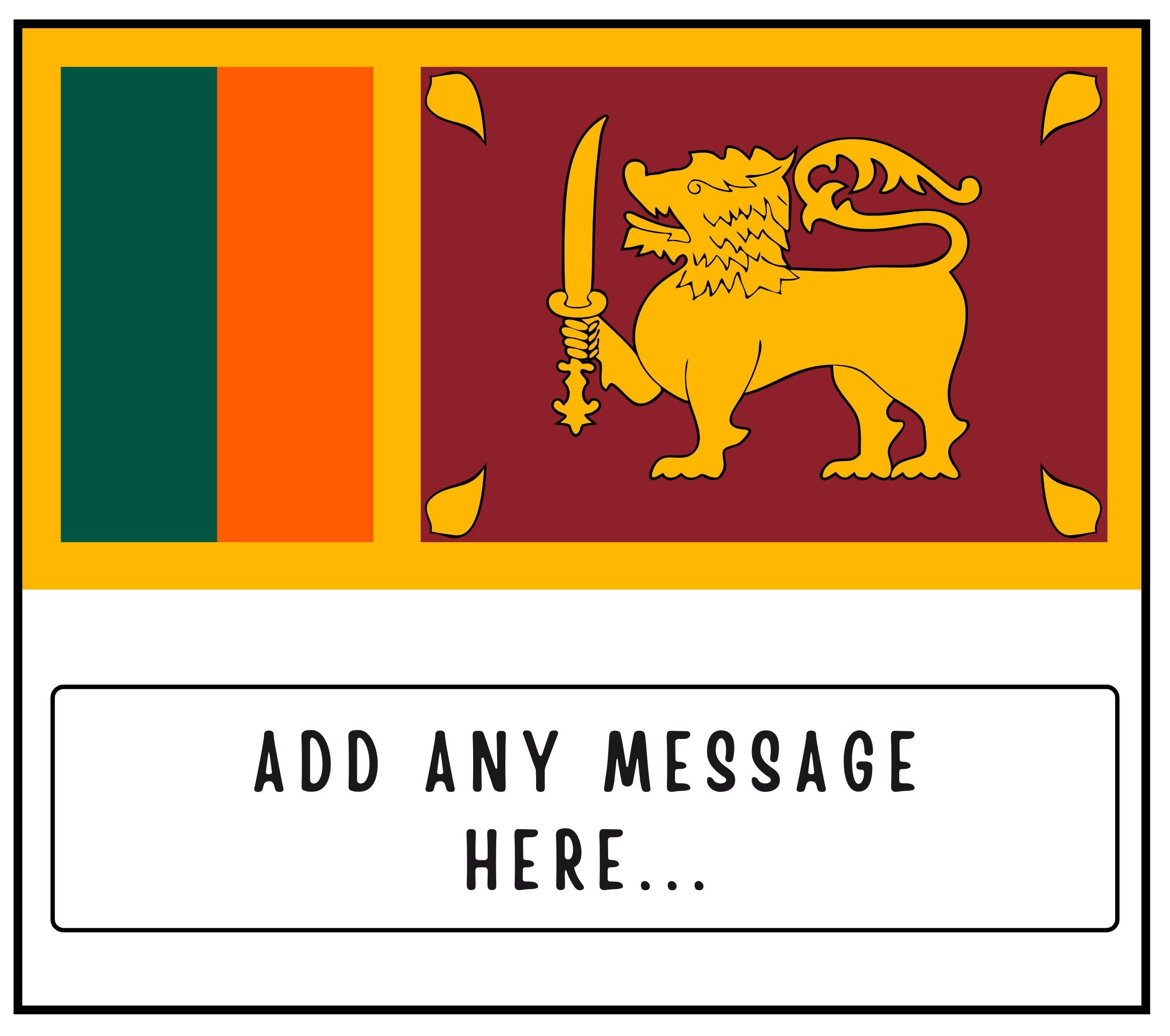Sri Lanka Personalised Candle | Flag of Sri Lanka | Sri Lankan Flag | Gift for Sri Lankan | Sri Lankan Heritage | Sri Lankan Culture Candle Etsy