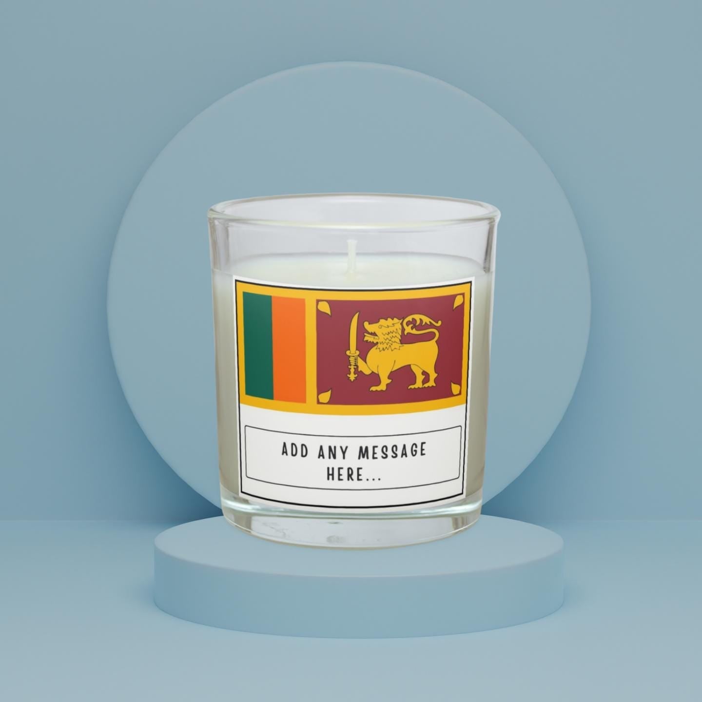 Sri Lanka Personalised Candle | Flag of Sri Lanka | Sri Lankan Flag | Gift for Sri Lankan | Sri Lankan Heritage | Sri Lankan Culture Candle Etsy