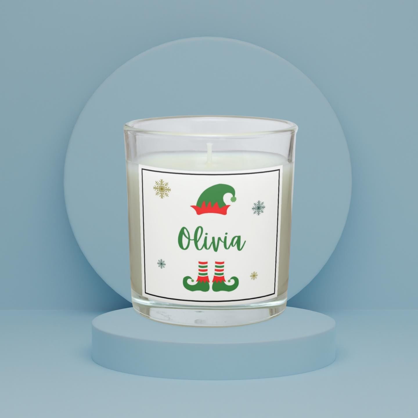 Christmas Name Personalised Candle | Custom Name Christmas Gift | Christmas Eve Box Ideas | Secret Santa | Christmas Countdown Candle Gift Etsy