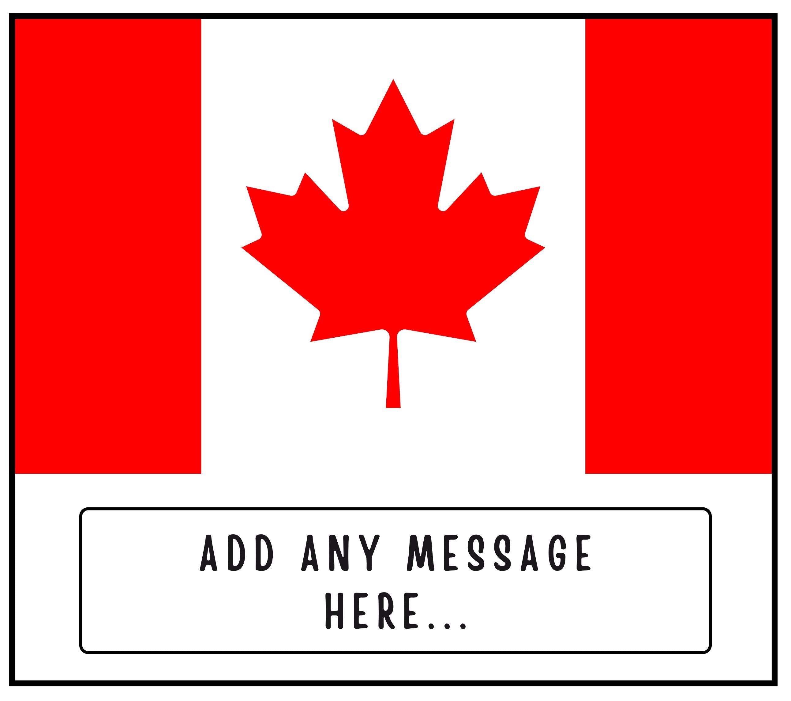 Canada Personalised Candle | Flag of Canada | Canadian Flag Gift | Custom Canadian Gift | Canada Expat | Canada Travel Gift | Canada Friend Etsy