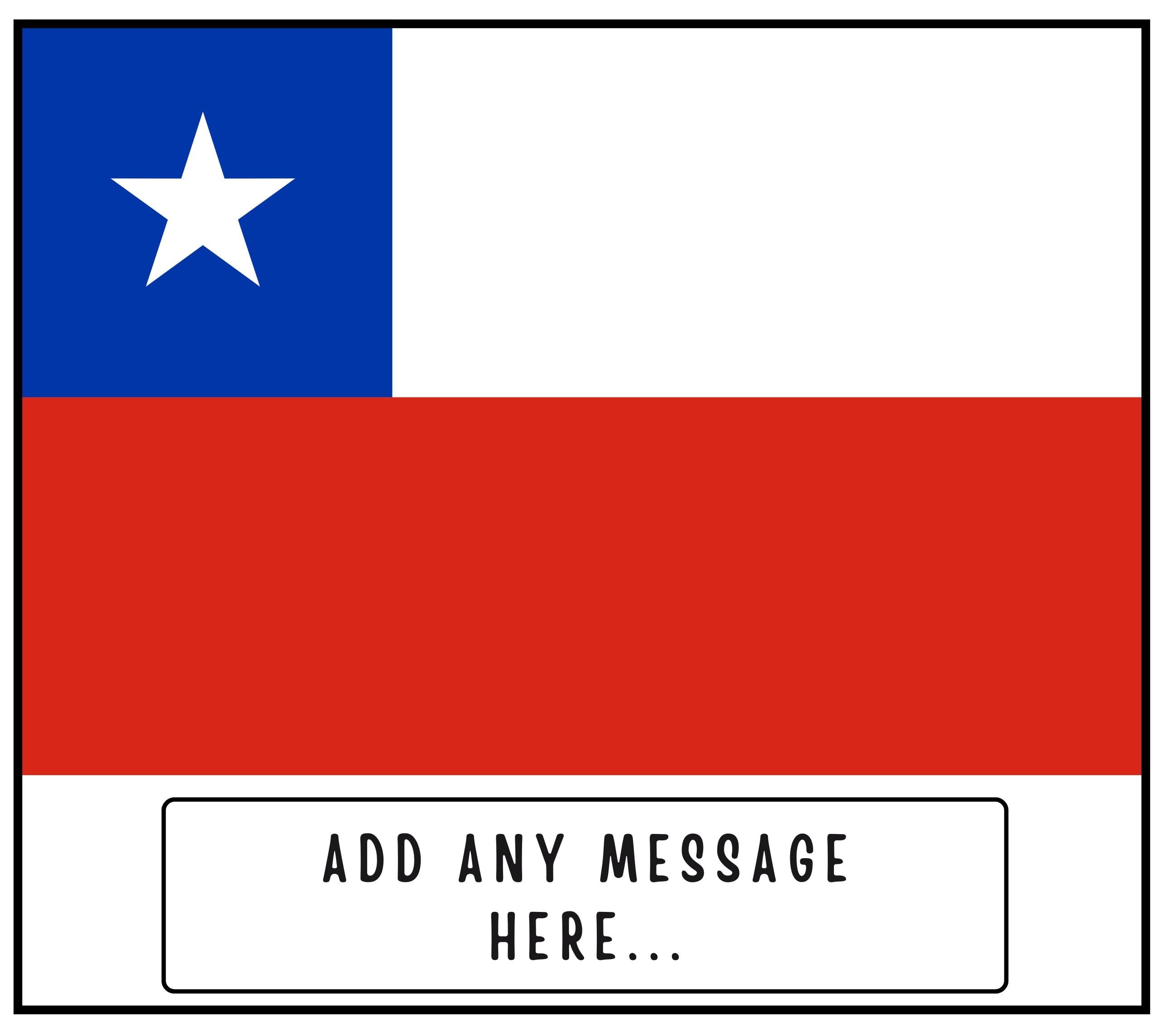 Chile Personalised Candle | Flag of Chile | Chilean Flag Gift | Custom Chilean Gift | Gift for Chilean | Chilean Home Décor | Chilean Gifts Etsy