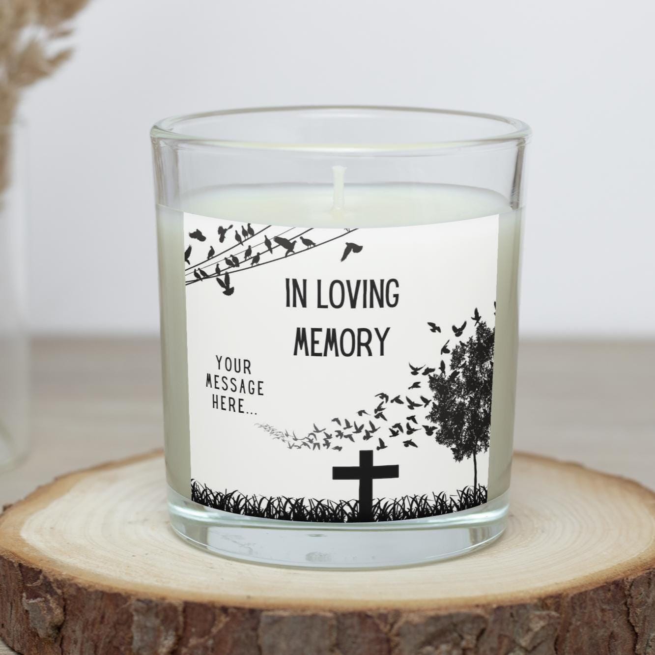Deepest Sympathy Memorial Personalised Candle | Loving Memory Gift | Mourning Candle | Death Anniversary | Family | Pet Memorial | RIP Gift Etsy
