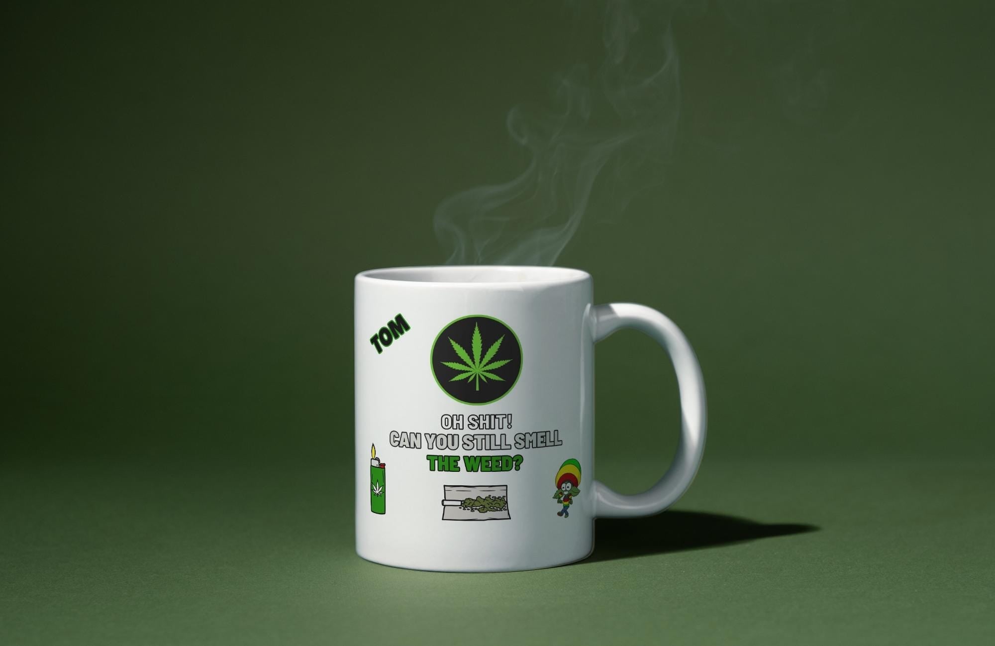 Funny Weed Personalised Mug | Custom Cannabis Mug | Novelty Weed Mug | Novelty Gift | Personalised Gift | Cannabis Gift | Name Mug | Gift Etsy