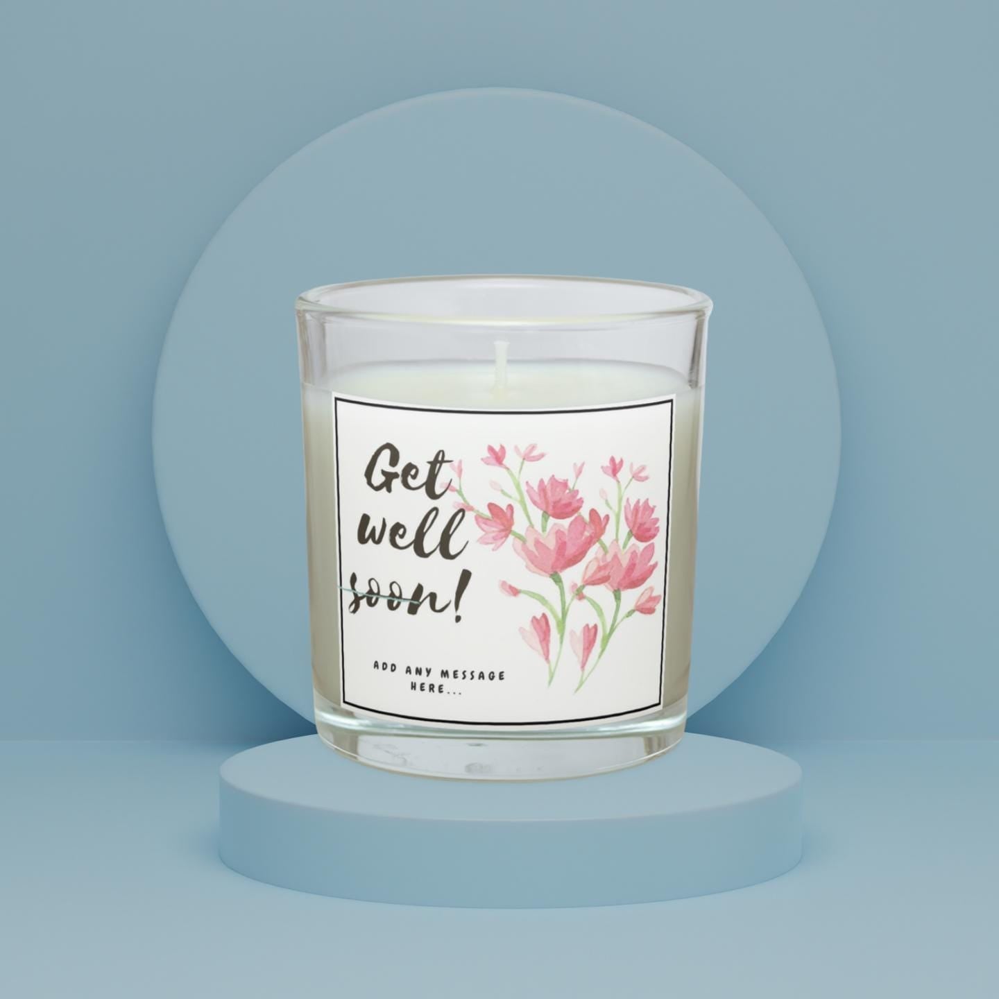 Get Well Soon Candle for Her | Recovery Gift for Her | Thinking of You Get Well Message | Illness Recovery Gift for Female | Friend | Family Etsy