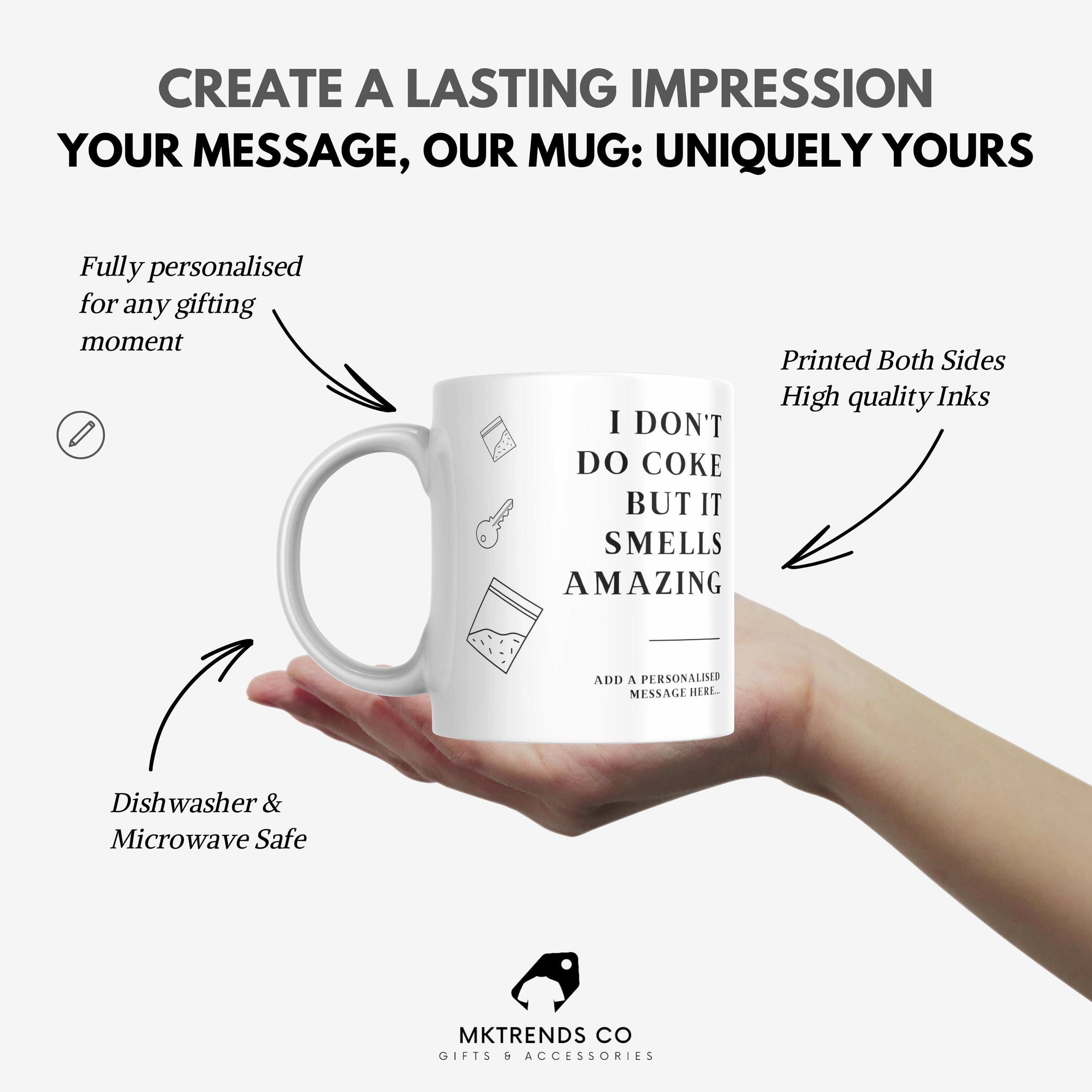 Personalised Cocaine Novelty Mug | Funny Gift | Personalised Mug | Adult Gift | Novelty Drug Gift | Cocaine Gift | Joke Gift | Prank Gift Etsy