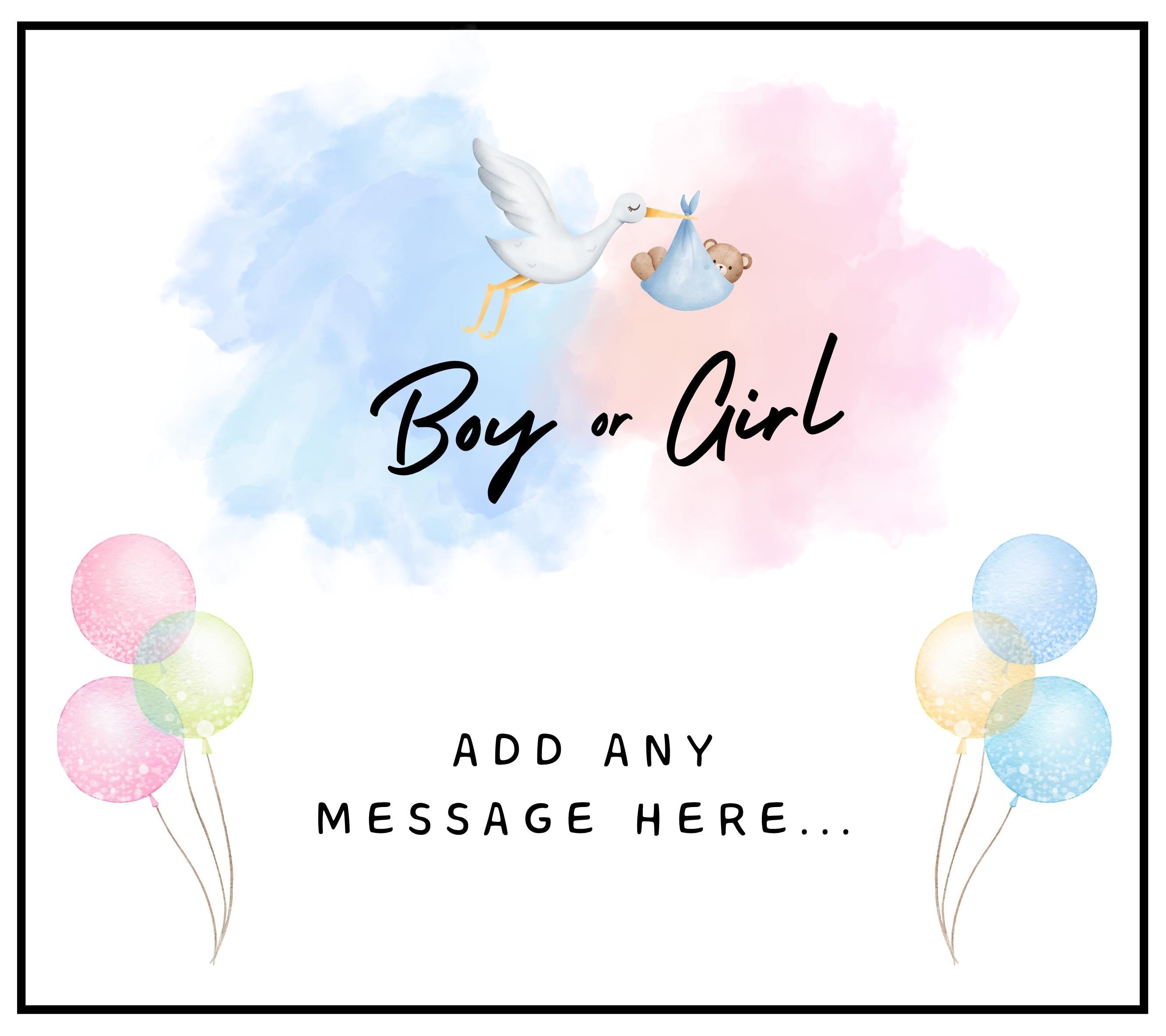 Gender Reveal Personalised Candle | Boy or Girl | Baby Shower Gifts | Expecting Parents Gifts | Gender Reveal Gift | Baby Reveal Party Décor Etsy