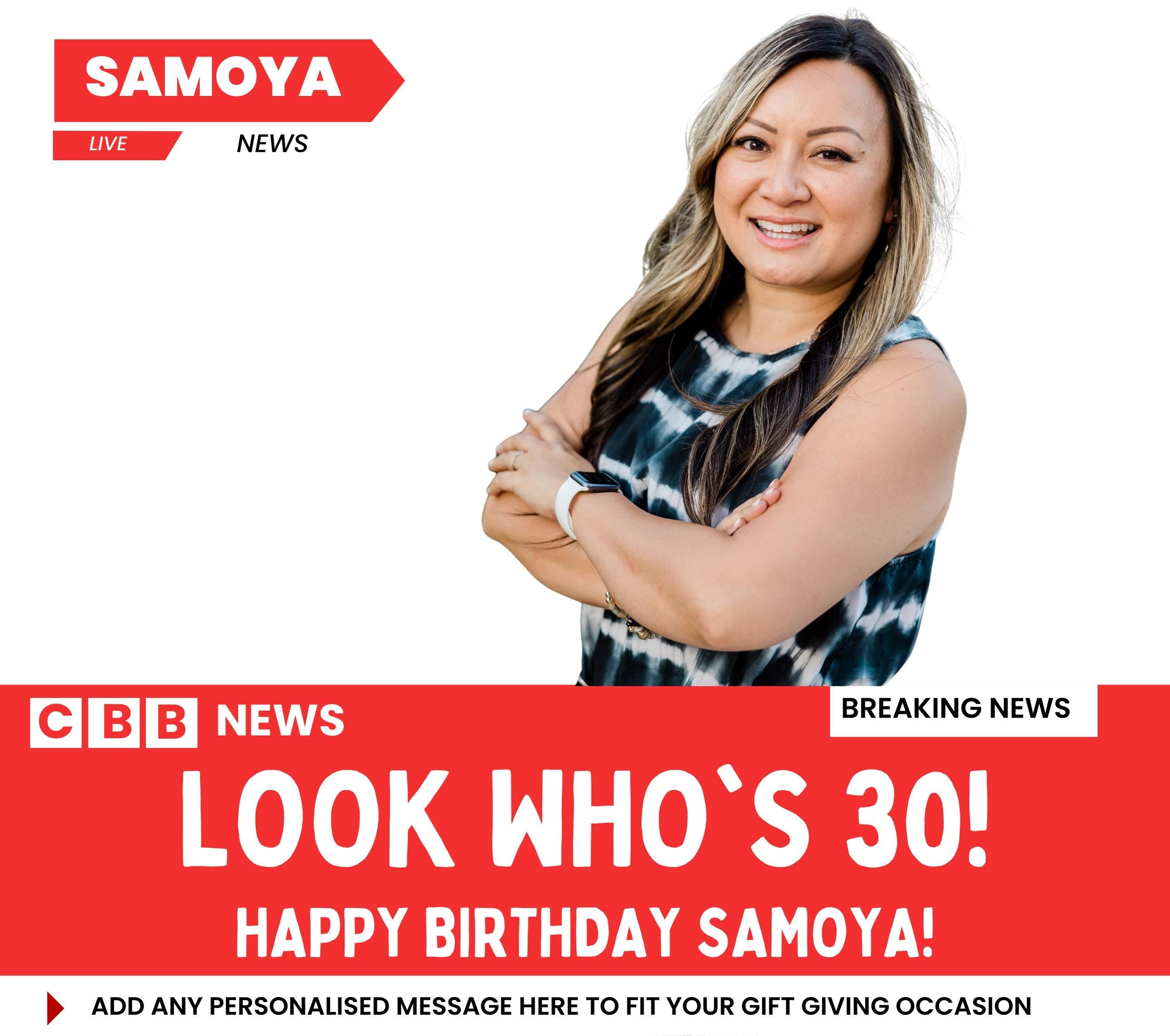 Happy 30th Birthday Personalised Soy Wax Candle | Funny News Style Photo & Message Gift | Novelty 30th Birthday Gift Etsy