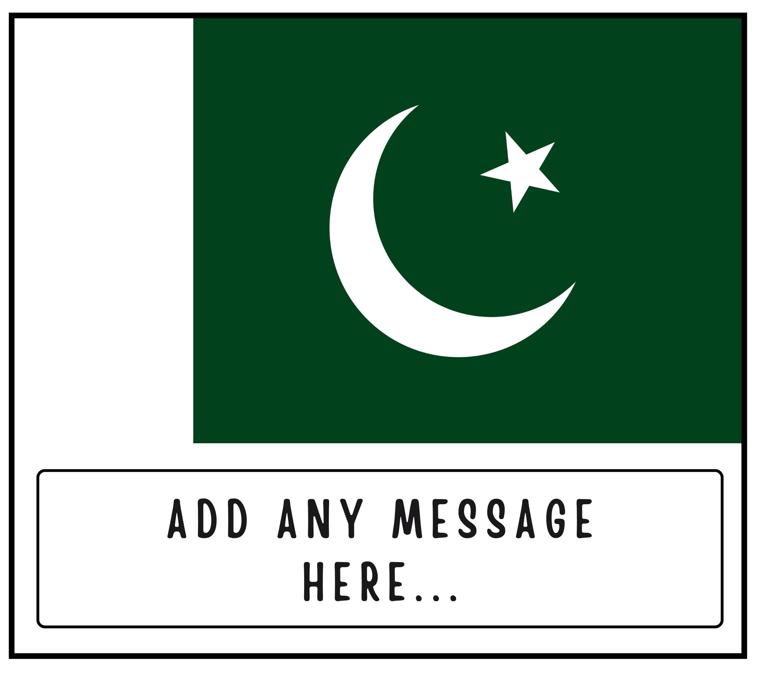 Pakistan Personalised Candle | Flag of Pakistan Gift | Eid Celebration Gift | Pakistani Family Gift | Pakistani Message Candle | Eid Candle Etsy