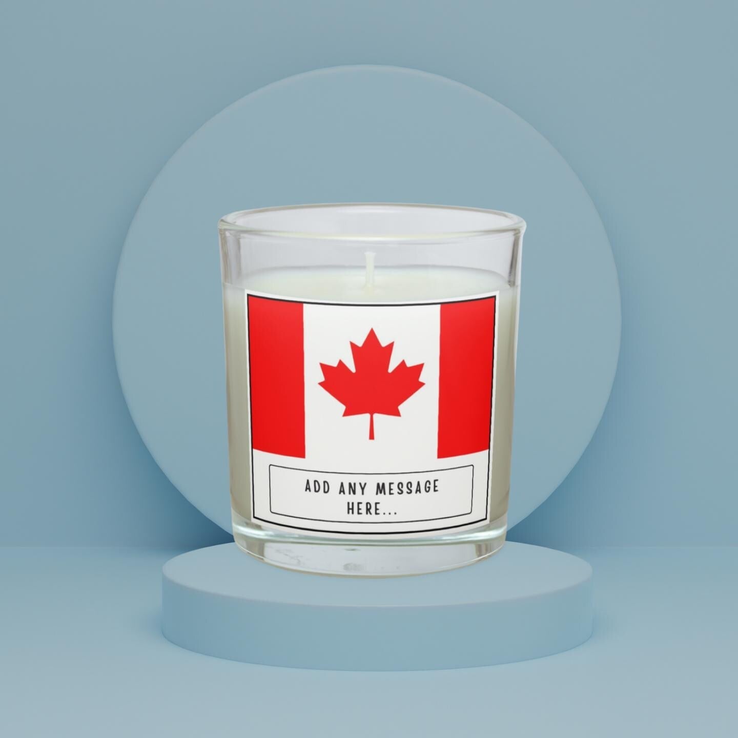 Canada Personalised Candle | Flag of Canada | Canadian Flag Gift | Custom Canadian Gift | Canada Expat | Canada Travel Gift | Canada Friend Etsy